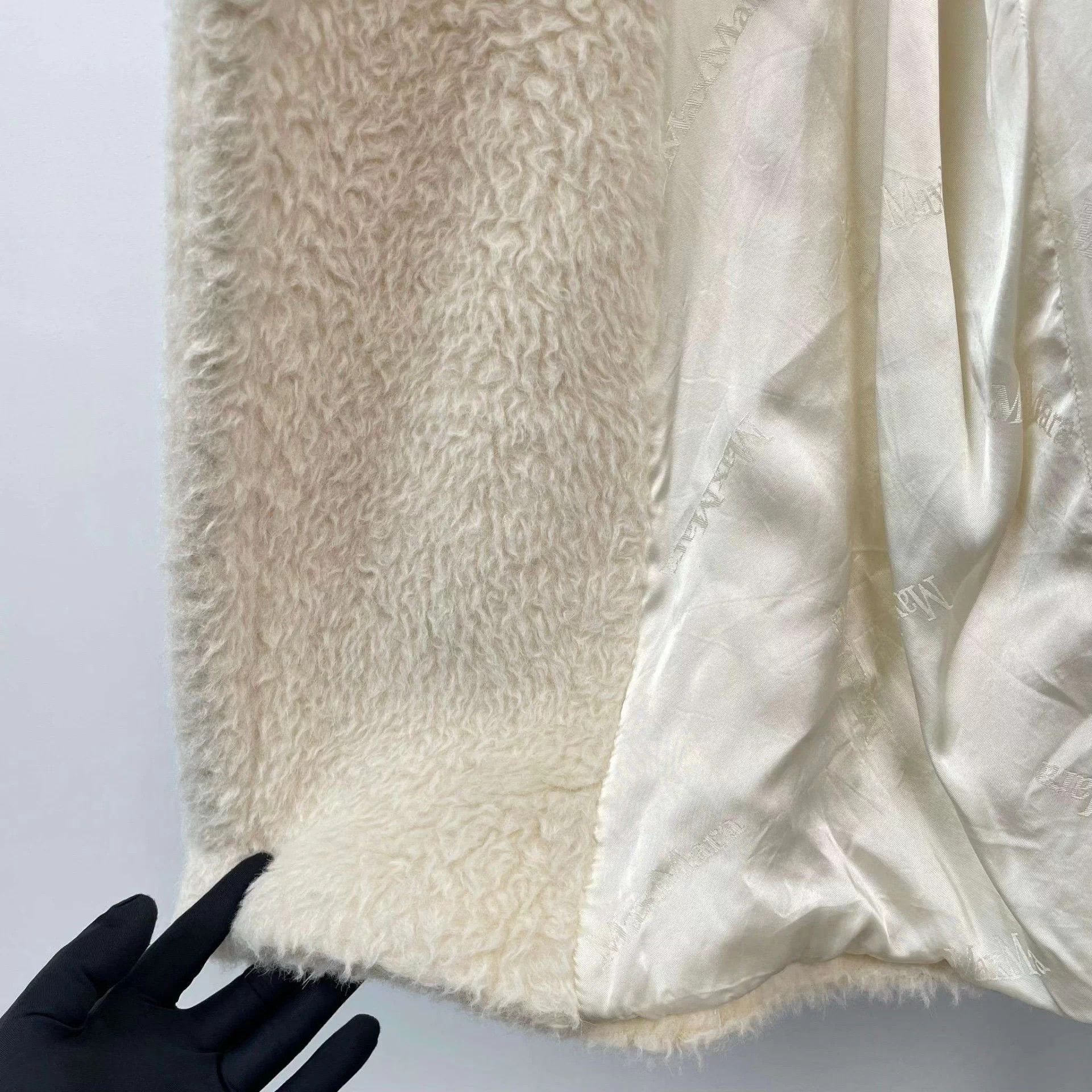 Max Mara MAXMARA Alpaca Lapel Overcoat Women's XS White Size XS / US 0-2 / IT 36-38 - 9 Thumbnail