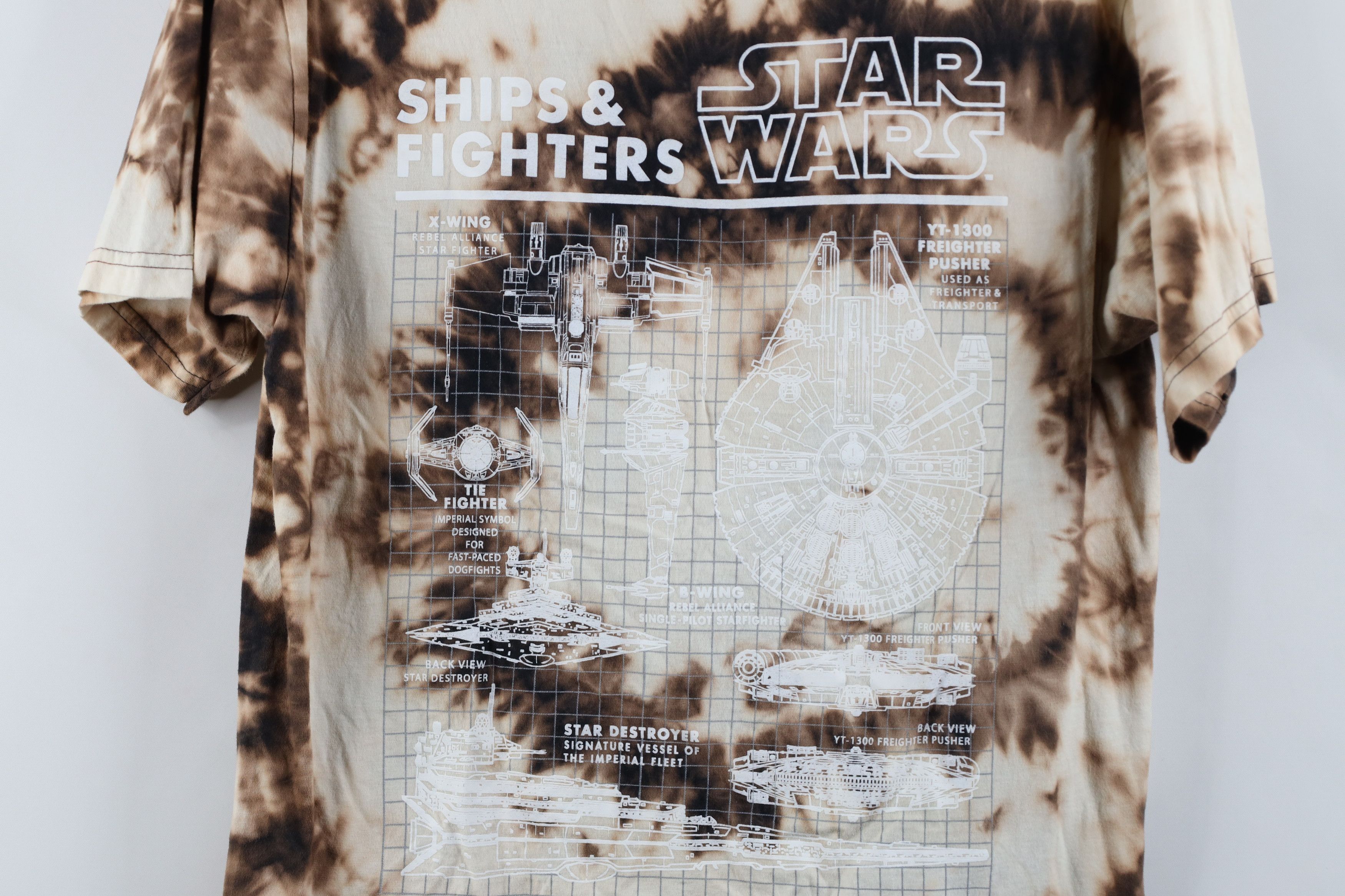 Star Wars × Vintage Star Wars Acid Wash Ships and Fighters Short Sleeve T-Shirt Size US M / EU 48-50 / 2 - 4 Thumbnail
