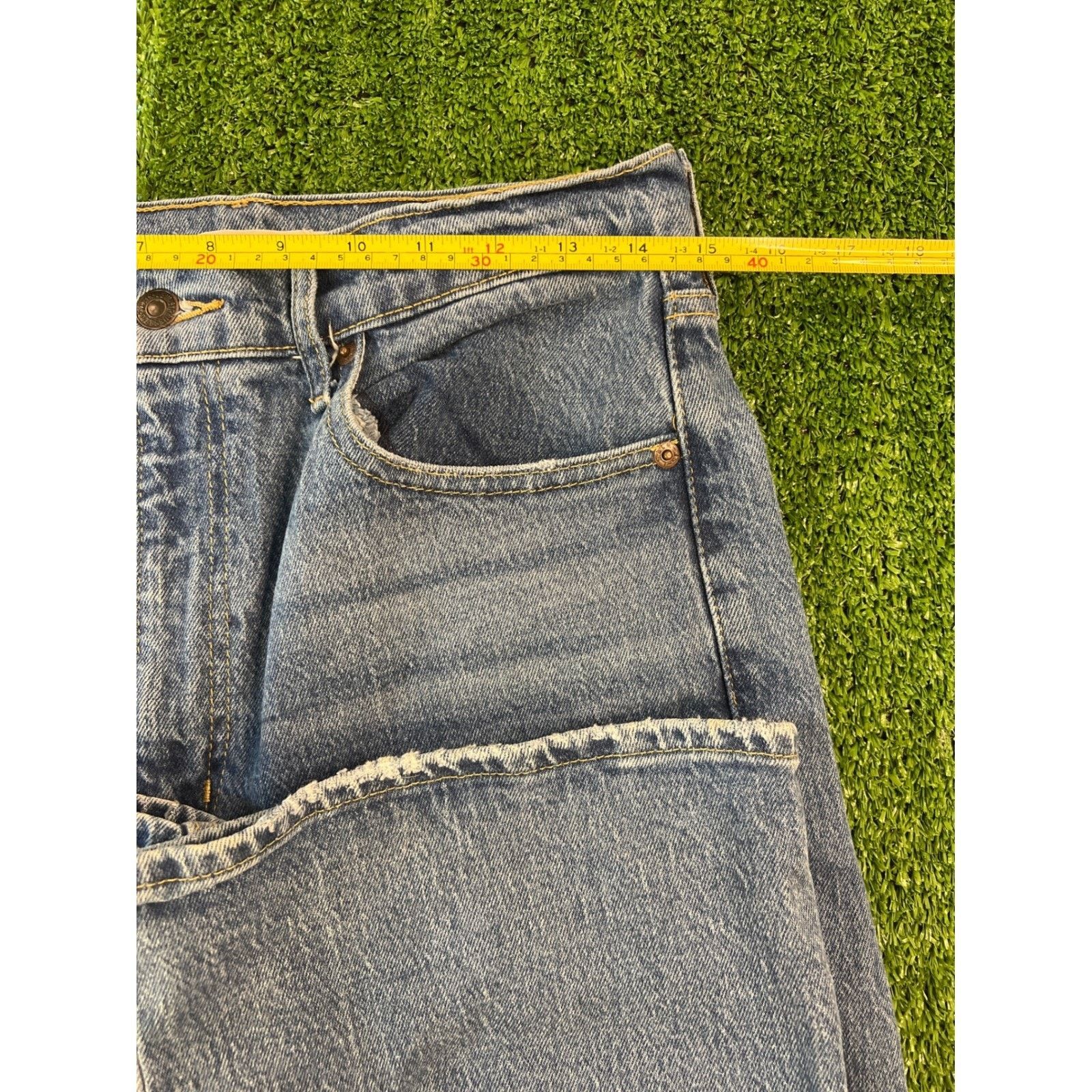 Levi's Levis Women 70s High Flare Jeans Wide Leg Denim Retro 29 Size 29" - 5 Thumbnail