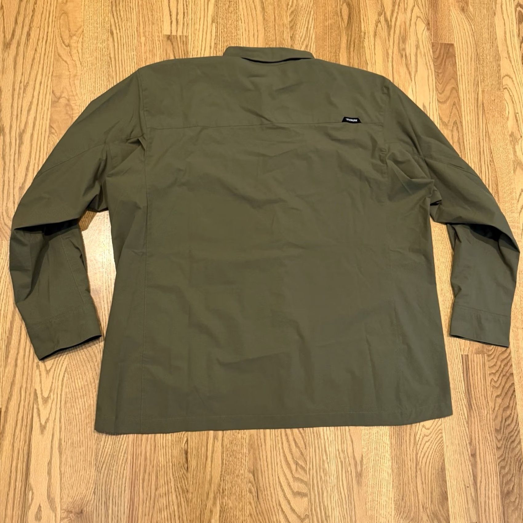 Vintage Truewerk Cloud Shirt Men 3XL Long Sleeve Button-Up Green Lightweight Pockets Breathable Solid Work Shirt Mens Big & Tall Size US XXL / EU 58 / 5 - 2 Thumbnail
