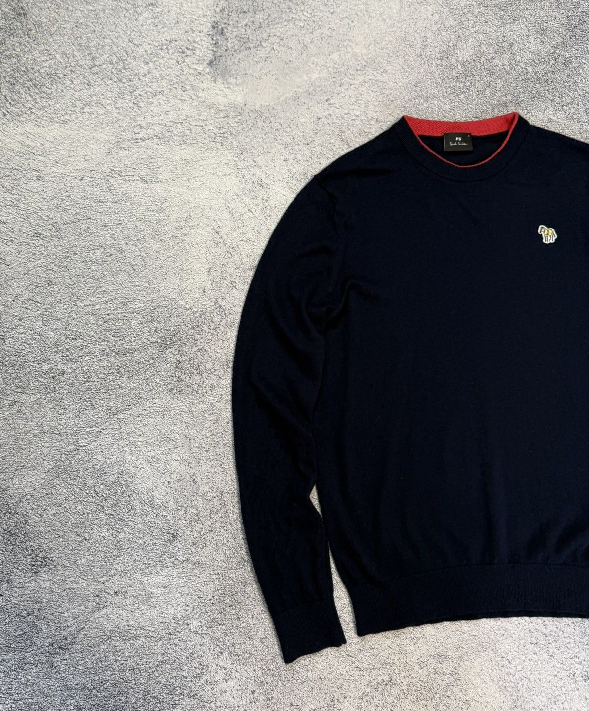 Paul Smith Paul Smith Sweater Mens L Navy Logo Crewneck Jumper Pullover Size US L / EU 52-54 / 3 - 2 Thumbnail
