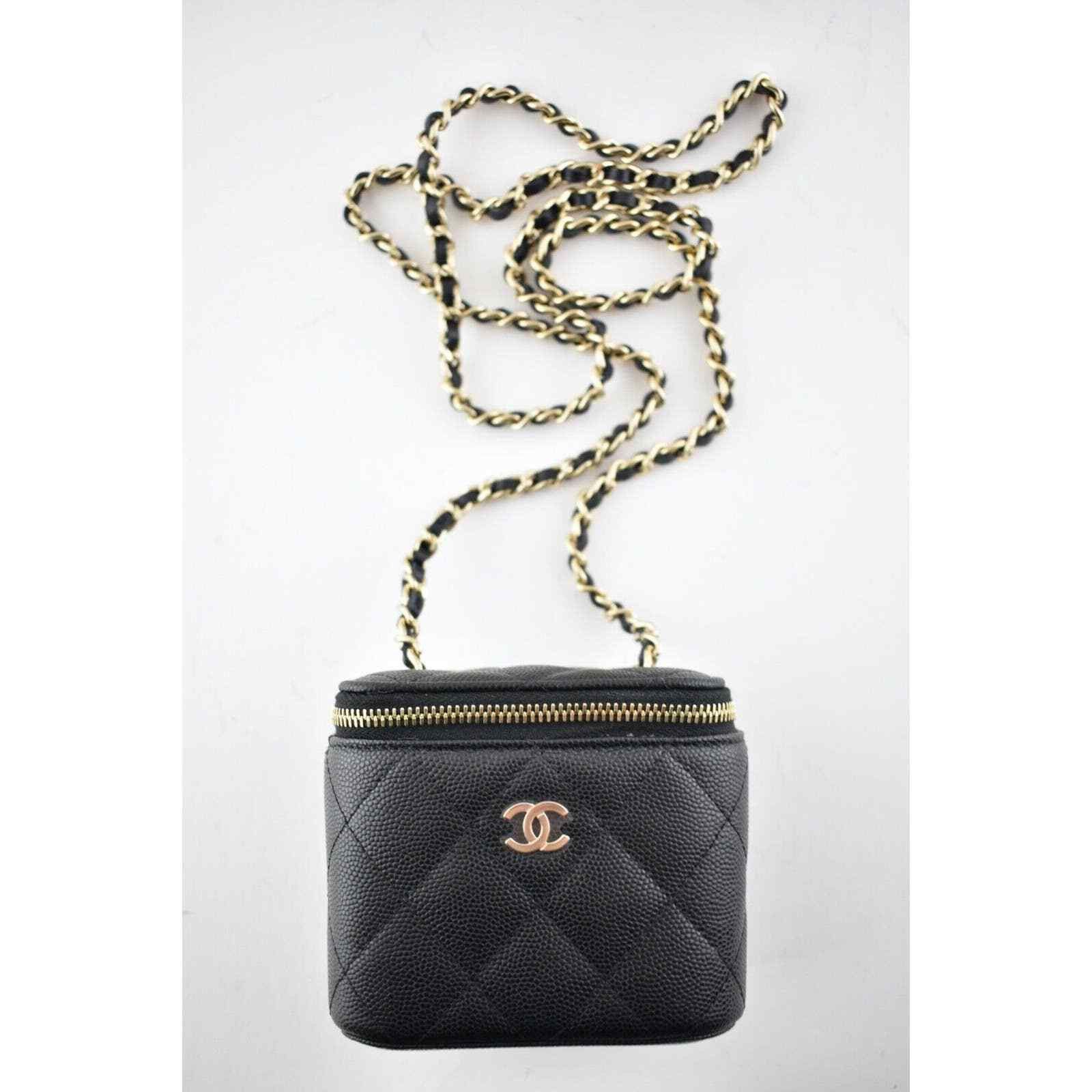 Chanel Chanel Mini Vanity Classic Chain Gold Shoulder Crossbody Bag Size ONE SIZE - 3 Thumbnail