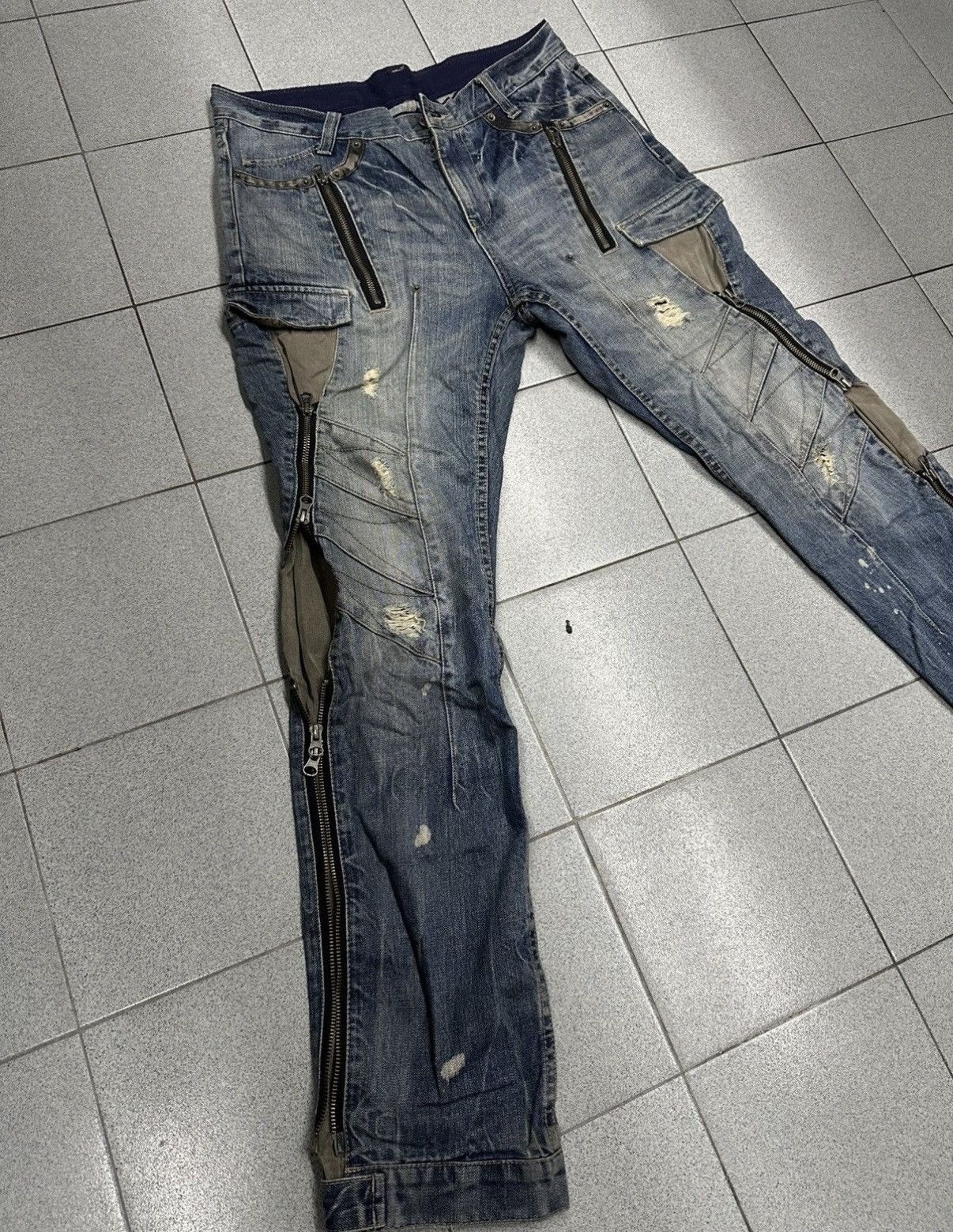 PPFM PPFM Reconstructed Hysteric Style Cargo Pants Sz34 Size US 34 / EU 50 - 5 Thumbnail