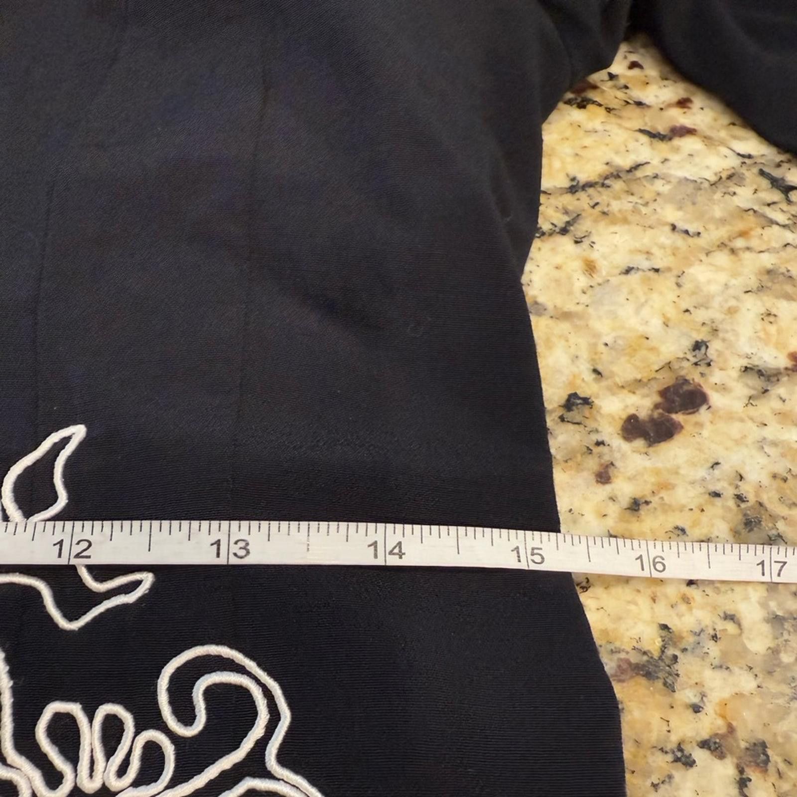 Other Karin Stevens Petites vintage black embroidered maxi dress 8 Size M / US 6-8 / IT 42-44 - 7 Thumbnail