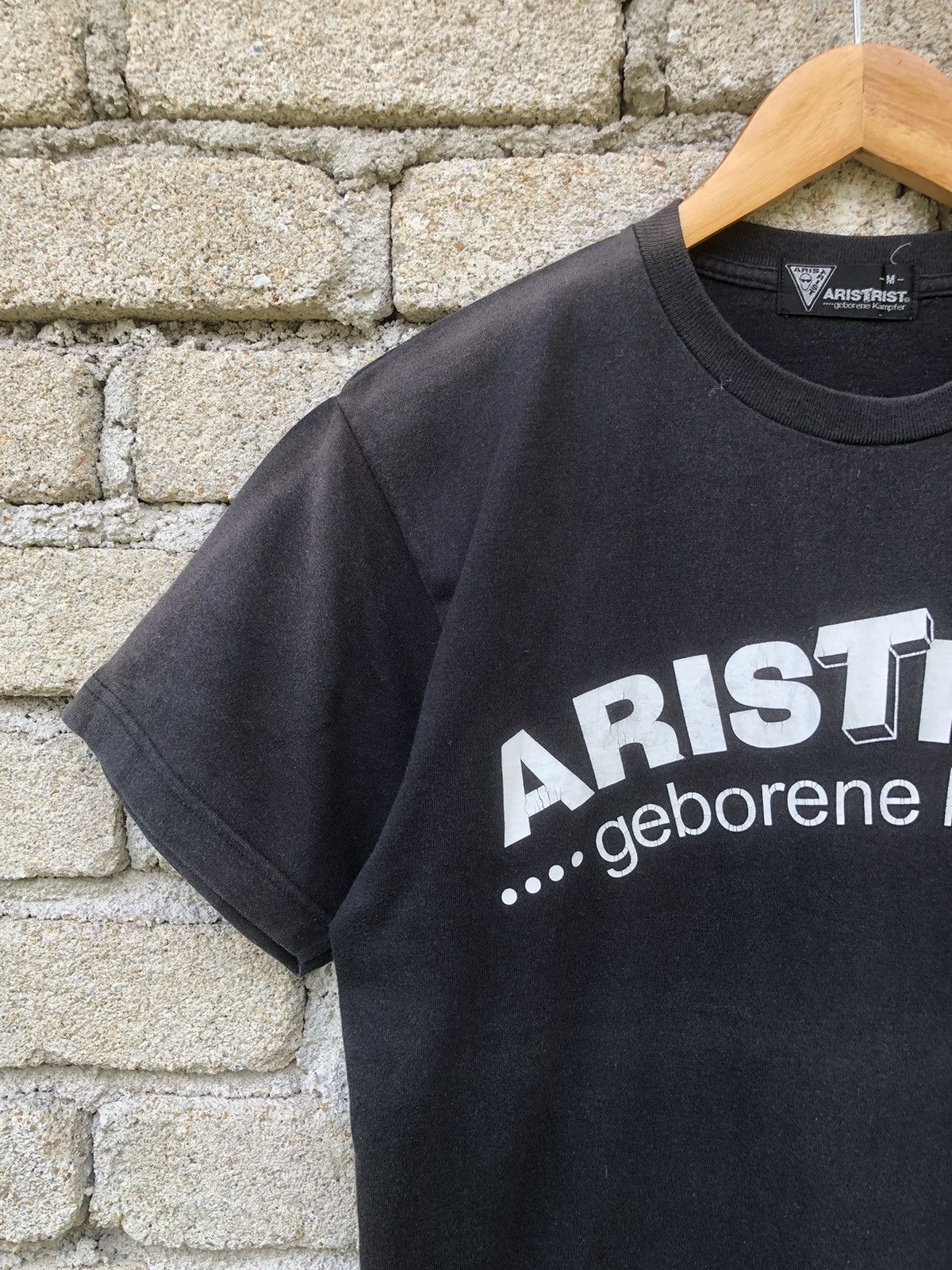 Japanese Brand × Vintage Vintage Sunfaded Aristris Born Fighter by Masahiro Chono Tee Size US M / EU 48-50 / 2 - 2 Thumbnail