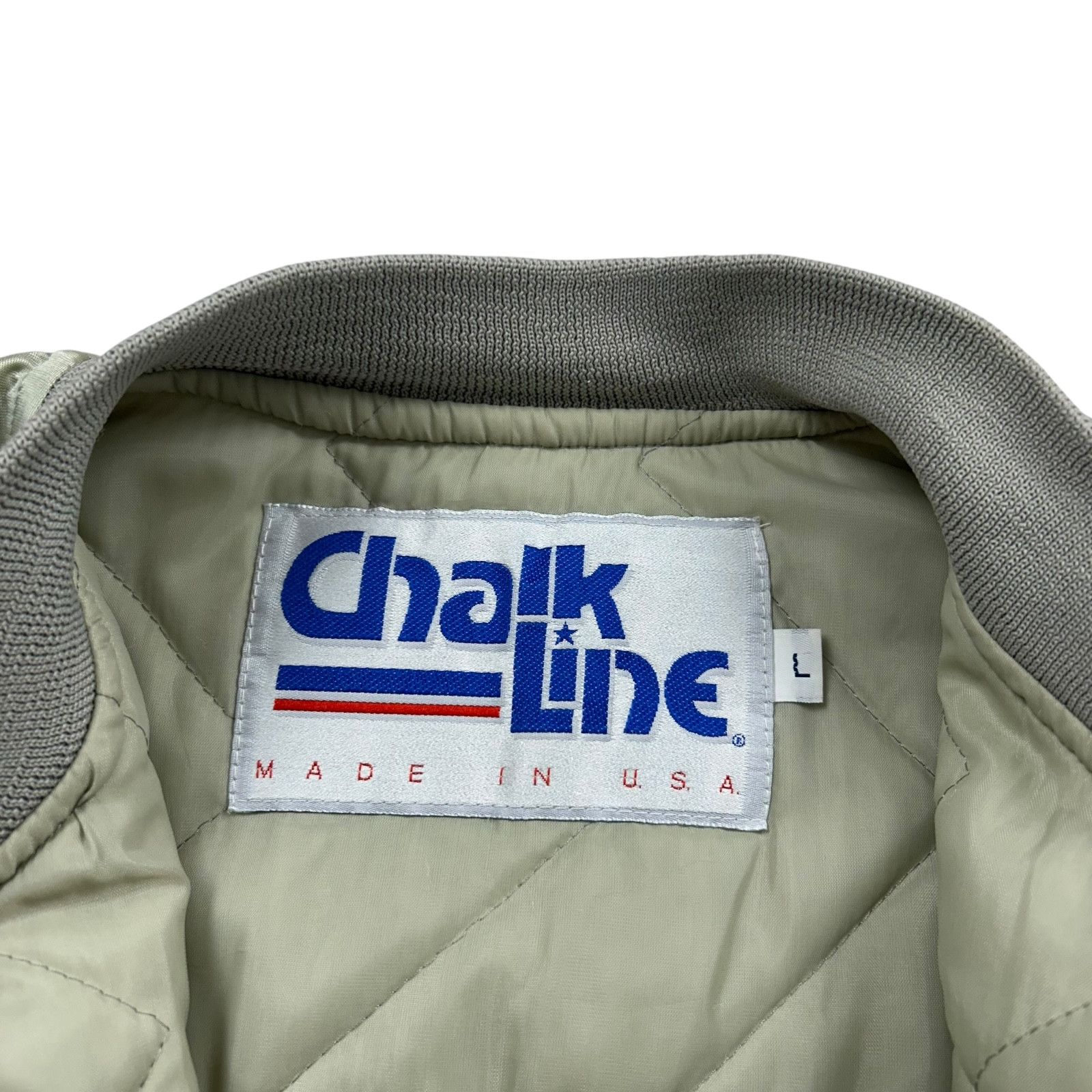 MLB VTG 90s MLB OAKLAND ATHLETICS A's CHALK LINE SATIN JACKET Size US L / EU 52-54 / 3 - 7 Thumbnail