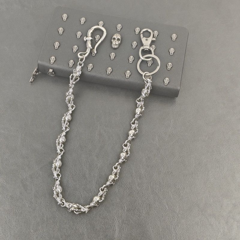 Japanese Brand × Jewelry Retro Metal Pants Chain with Flying Eagle & Skull Head Size ONE SIZE - 3 Thumbnail