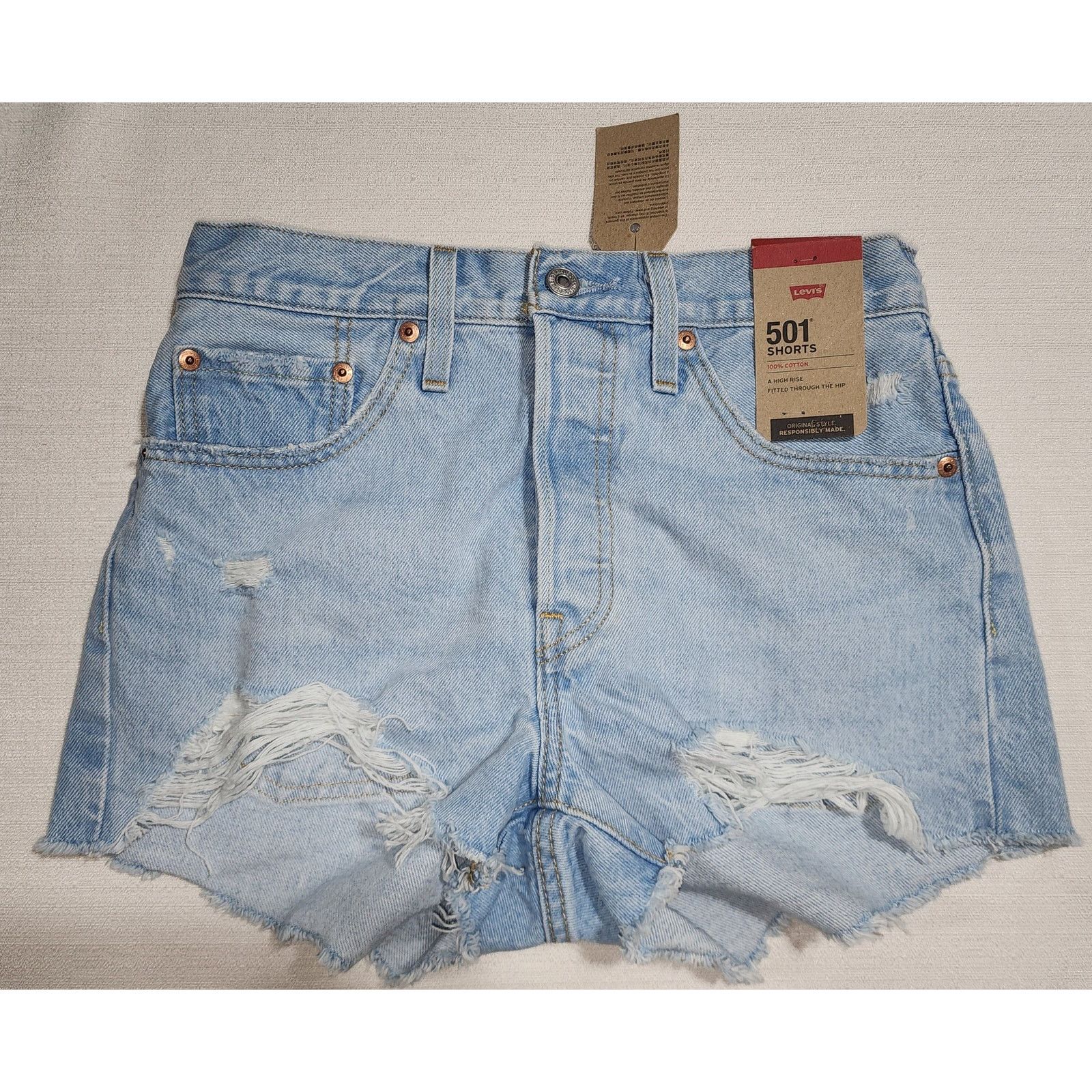 Levi's Levi's women's shorts 501 button fly W26'' Size 26" / US 2 / IT 38 - 1 Thumbnail