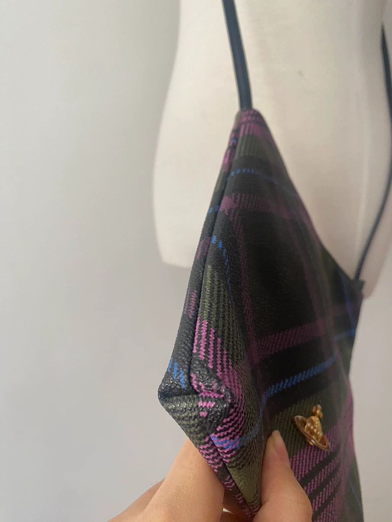 Vivienne Westwood Vivienne Westwood size os Saturn purple checkered shoulder Size ONE SIZE - 8 Thumbnail