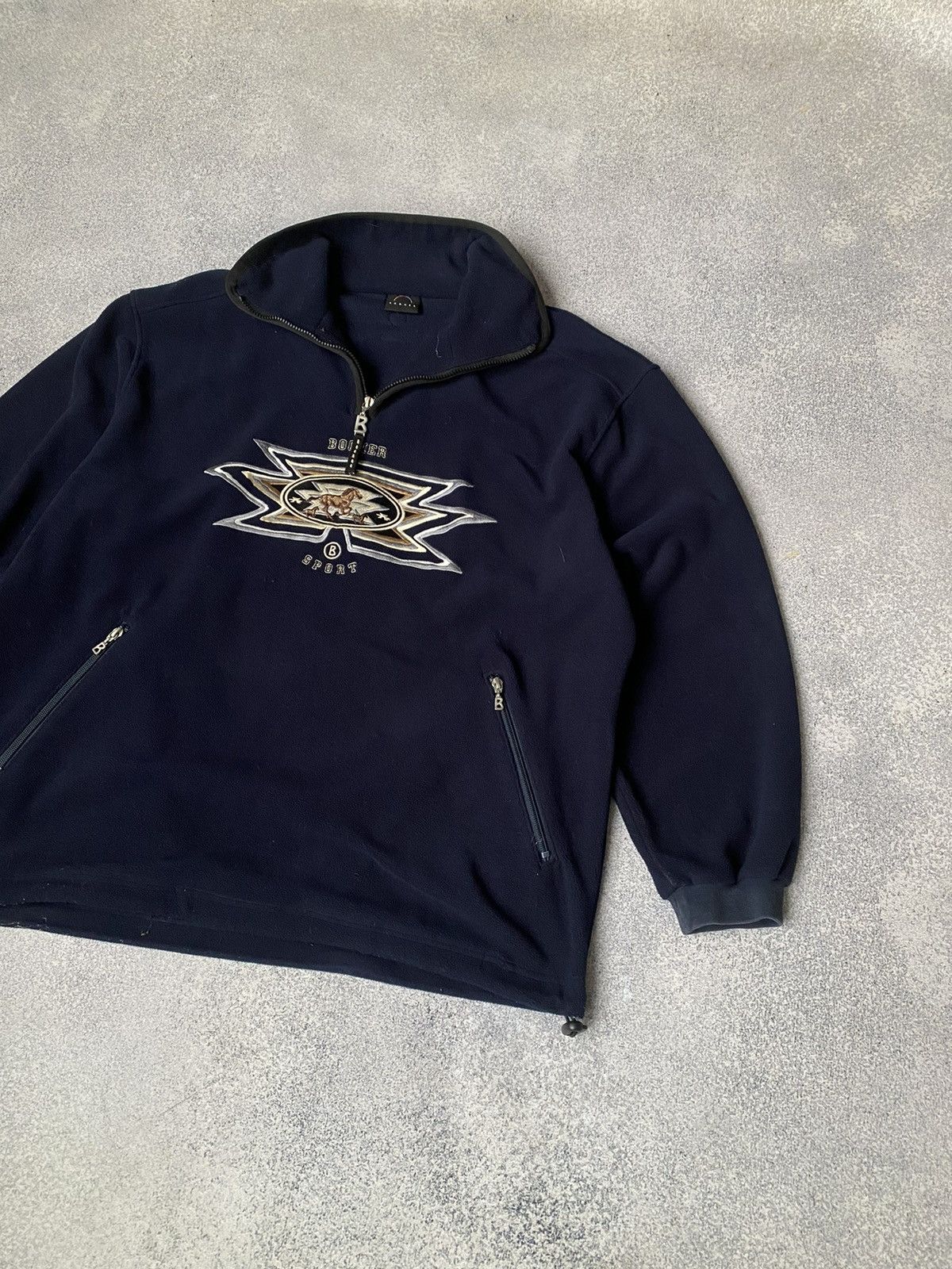 Bogner × Vintage Vintage VINTAGE BOGNER POLAR FLEECE 1/4 ZIP LARGE Size US L / EU 52-54 / 3 - 5 Thumbnail
