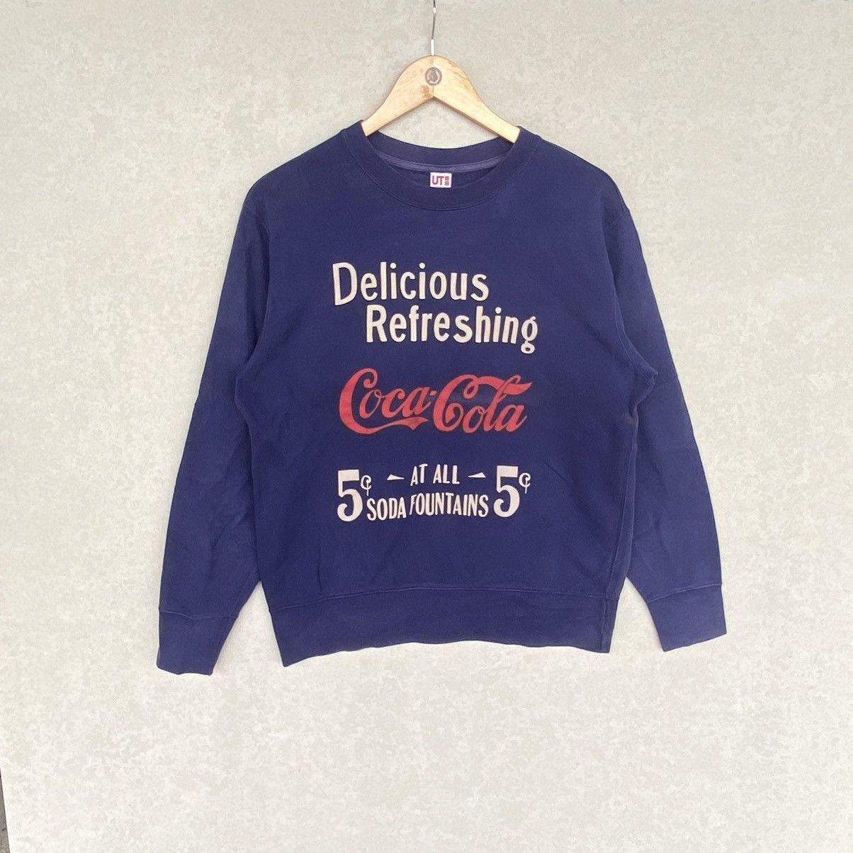 Other Vintage Cola Cola Printed Crewneck Sweatshirt Navy Blue Size US M / EU 48-50 / 2 - 1 Thumbnail