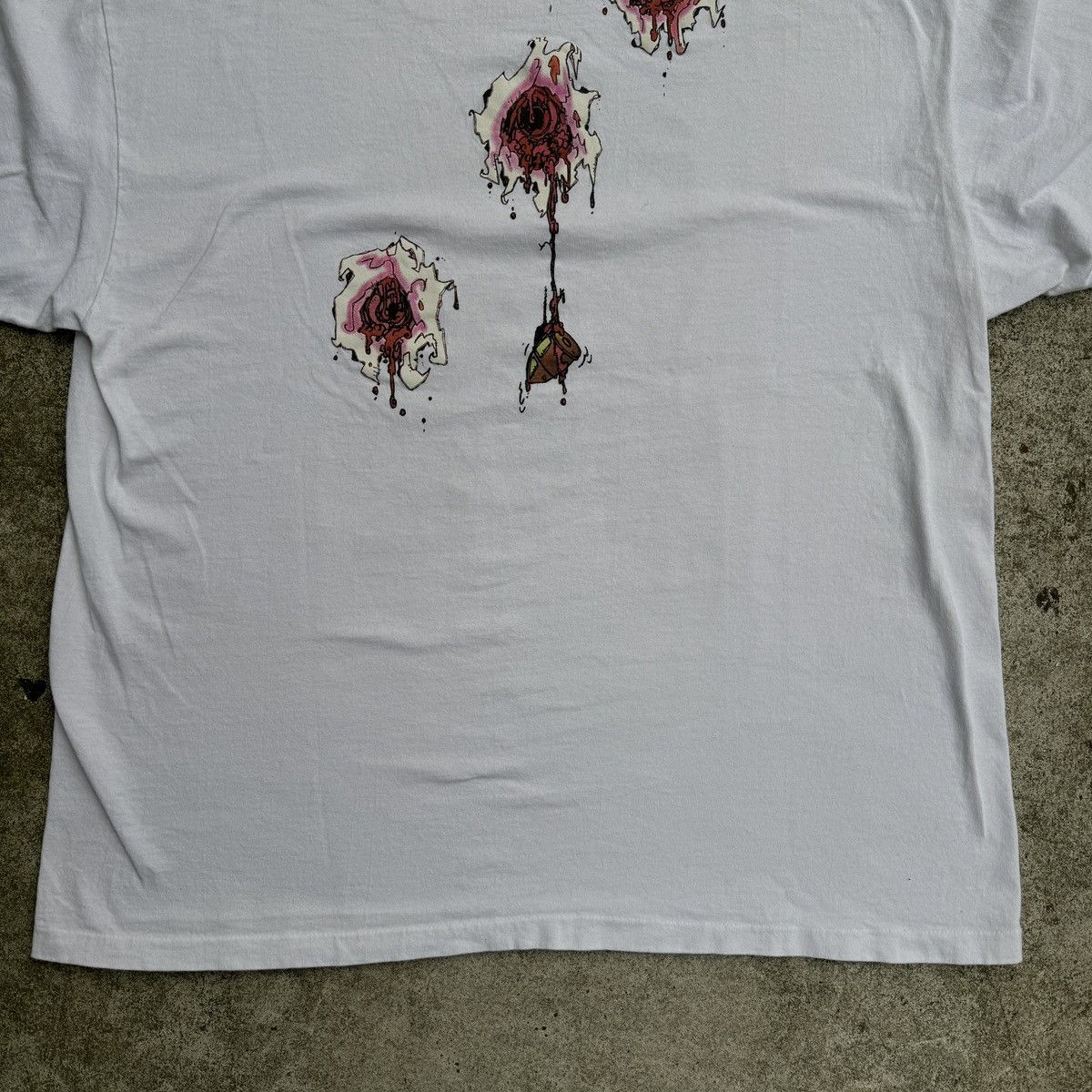 Vintage 90s Keith Giffen Trencher Gun Shot Art Shirt ERD Grunge Size US XL / EU 56 / 4 - 17 Thumbnail