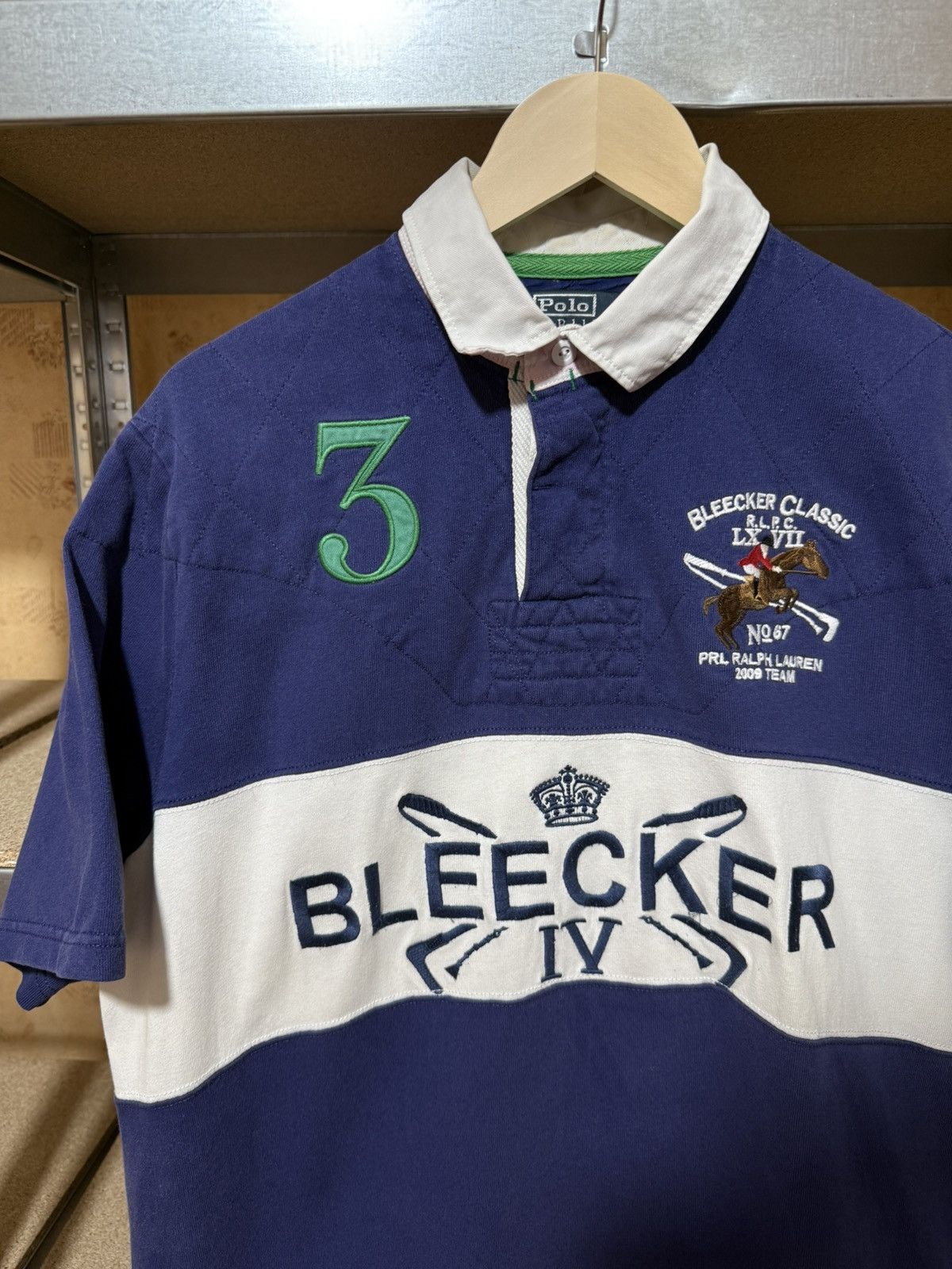 Polo Ralph Lauren × RRL Ralph Lauren × Rugby Ralph Lauren Vintage 2008 PRL Polo Ralph Lauren Bleecer Polo T-Shirt Y2K Size US XL / EU 56 / 4 - 3 Thumbnail