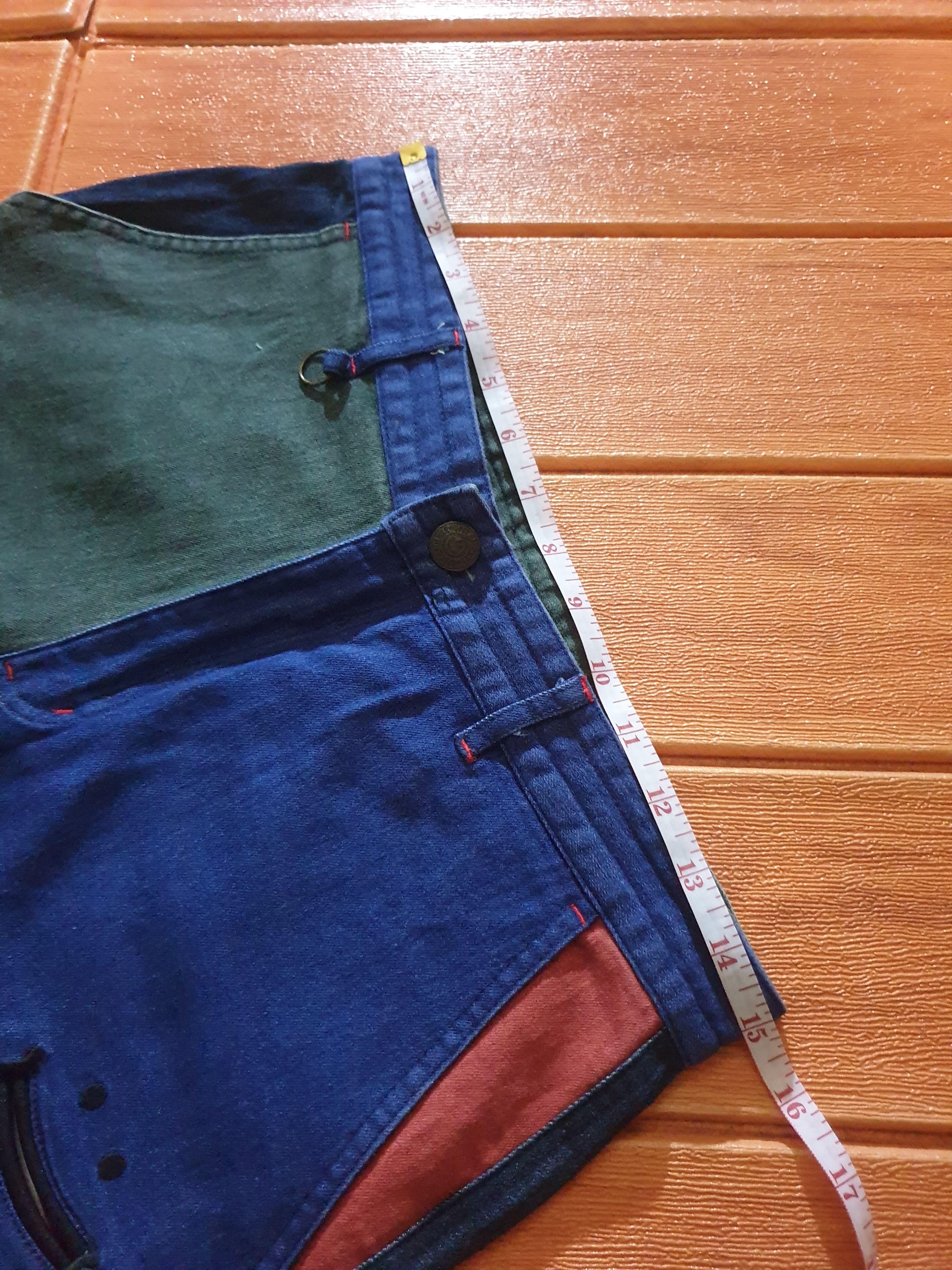 Japanese Brand Smile multicolour denim pant Size US 30 / EU 46 - 11 Thumbnail