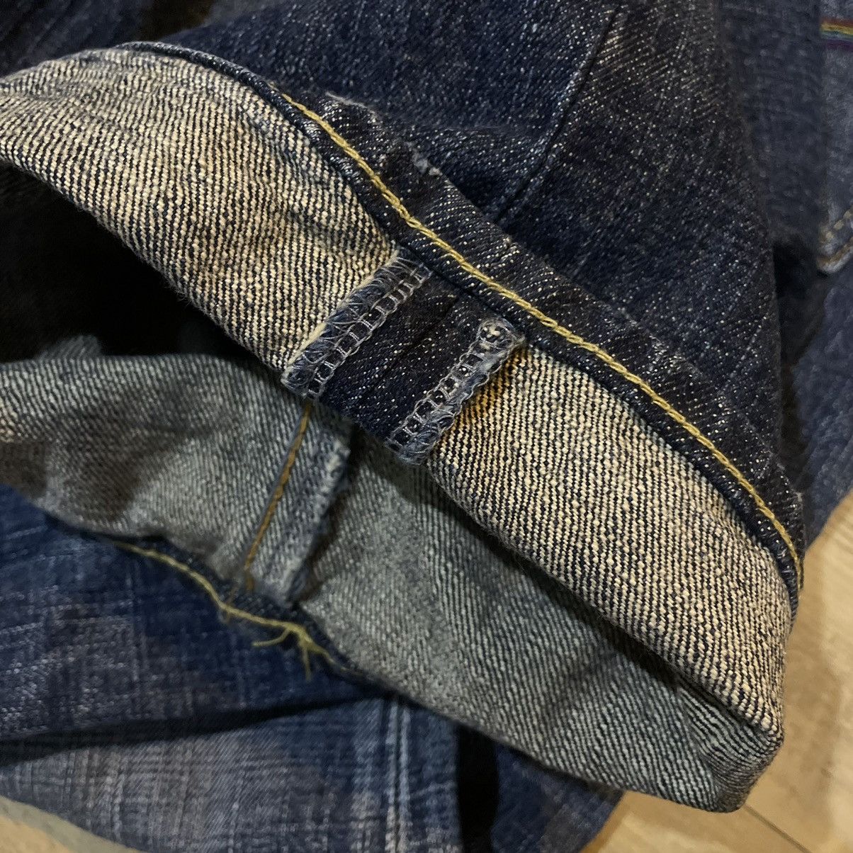 Japanese Brand Blue corn denim jean Size US 34 / EU 50 - 6 Thumbnail