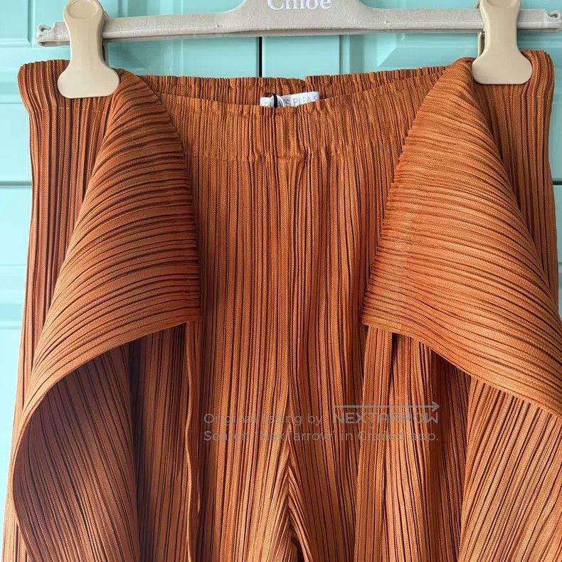 Issey Miyake Issey Miyake size:3 Orange Kelp-style Trousers Size 23" - 6 Thumbnail