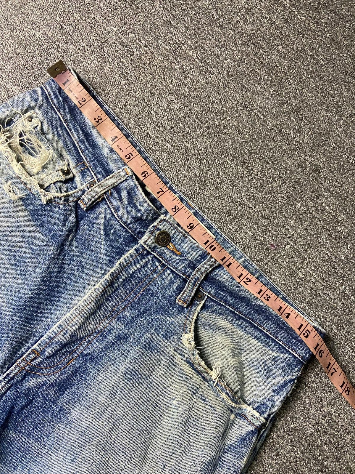 Gap × Japanese Brand × Vintage Vintage GAP Easy Fit Distressed Denim Jeans (132) Size US 32 / EU 48 - 7 Thumbnail