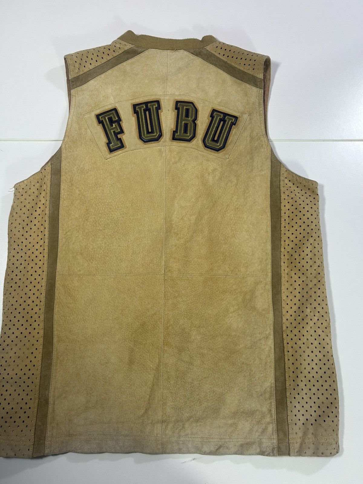 Fubu RARE MENS LARGE LEATHER FUBU CITY SERIES COLLECTION VEST Size US L / EU 52-54 / 3 - 6 Thumbnail