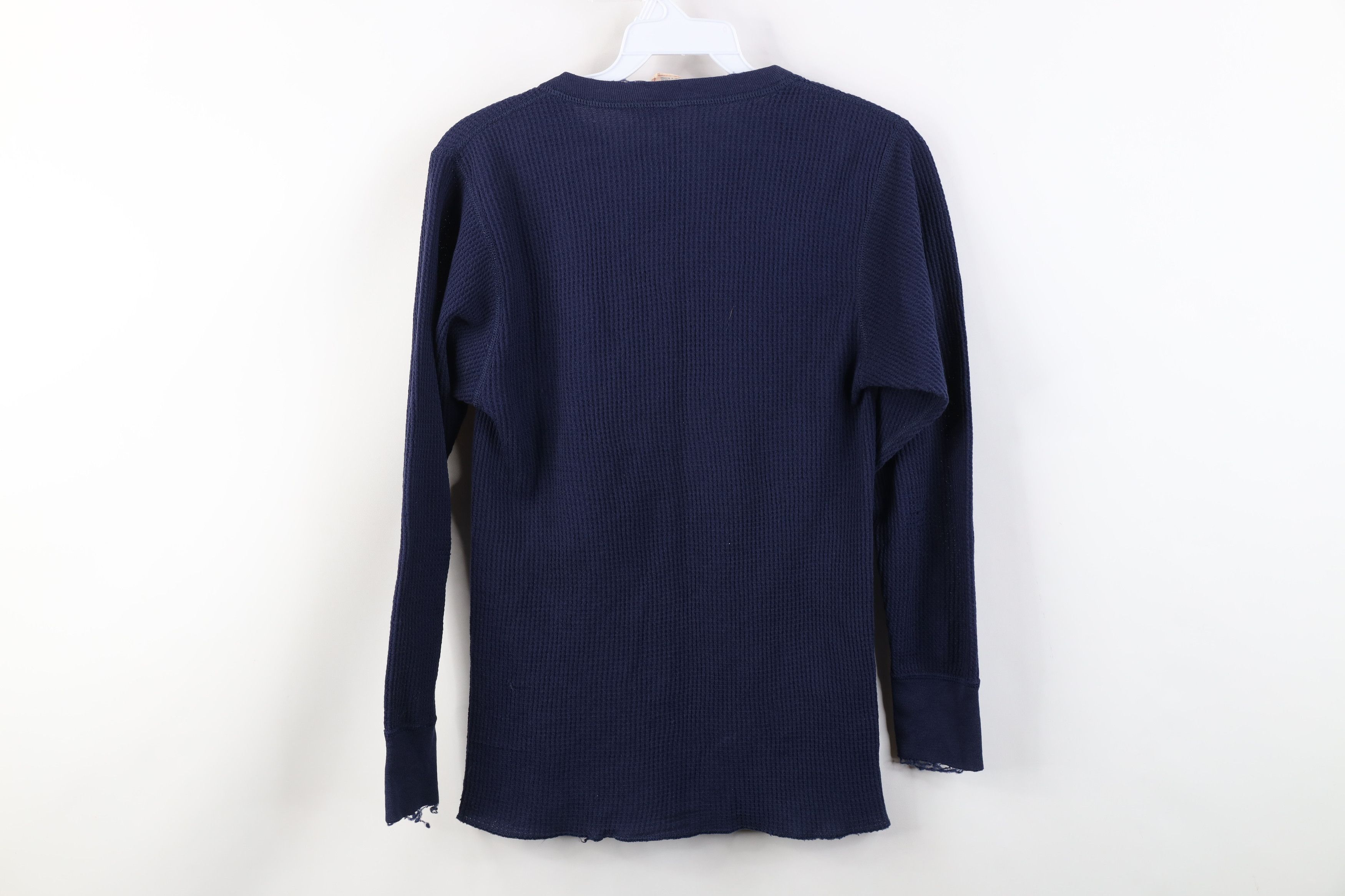 Vintage Vintage 70s Streetwear Waffle Knit Henley T-Shirt USA Size US M / EU 48-50 / 2 - 13 Thumbnail