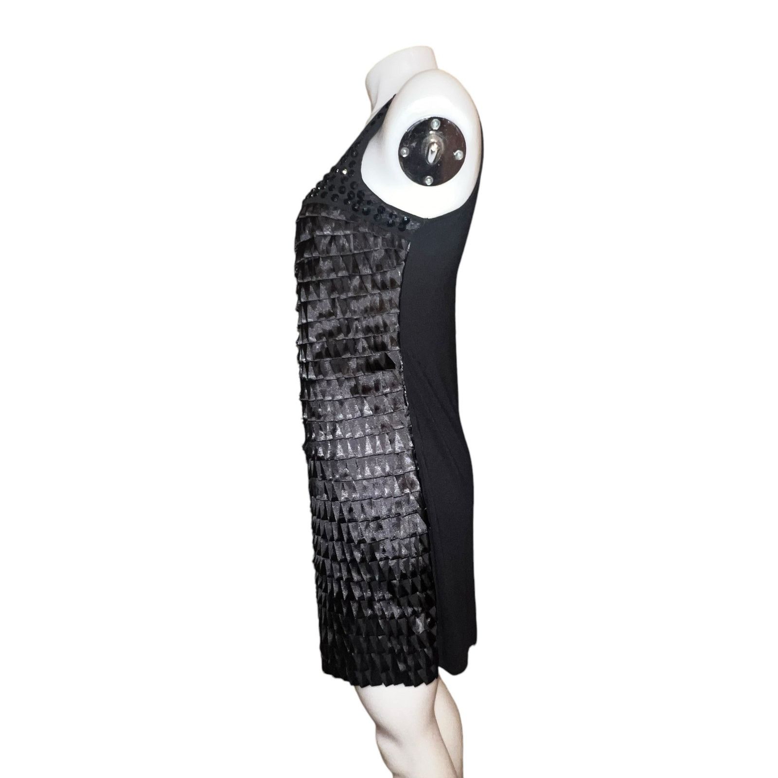 Express Express Little Black Dress Ribbon Pleated Tuck Front SM Size S / US 4 / IT 40 - 3 Thumbnail