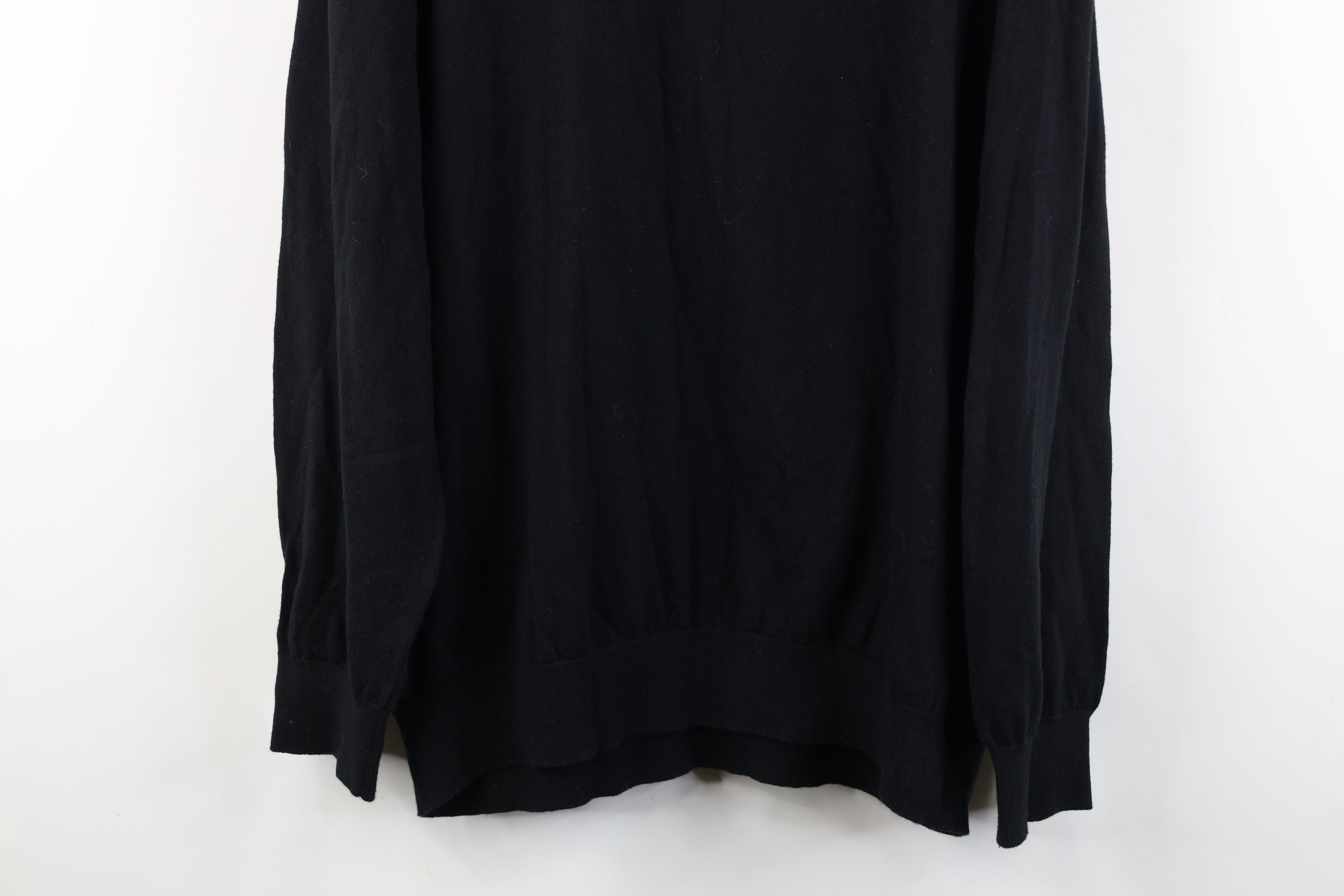 L.L. Bean Vintage LL Bean Cashmere Blend Knit V-Neck Sweater Black Size US XL / EU 56 / 4 - 9 Thumbnail