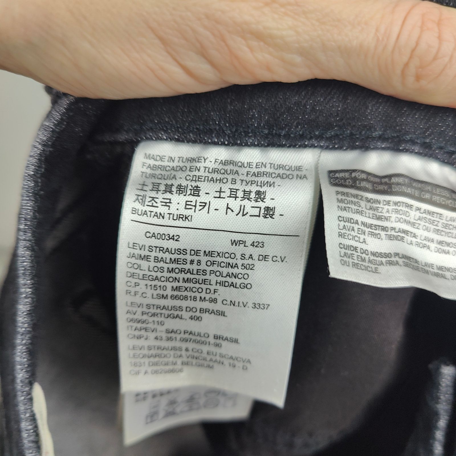 Levi's Levis Selvedge Jeans Mens 31 Dark Wash 710 Super Skinny Size US 31 - 9 Thumbnail
