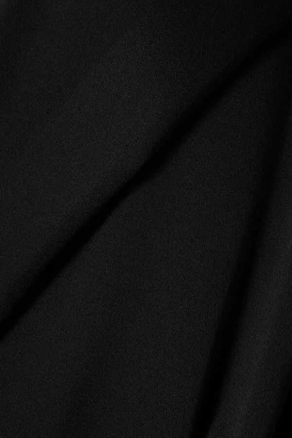 Saint Laurent Paris o1bcso1str1124 Hooded Jacket In Crepe Satin in Black Size M / US 6-8 / IT 42-44 - 2 Thumbnail