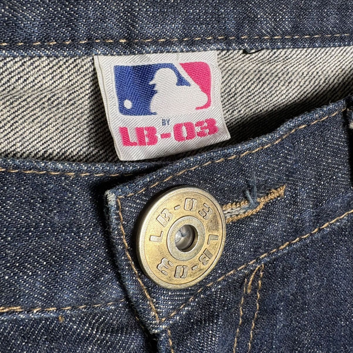 Japanese Brand Vintage LB-03 x MLB New York Yankees Logo Jeans Denim Pants Size US 34 / EU 50 - 8 Thumbnail