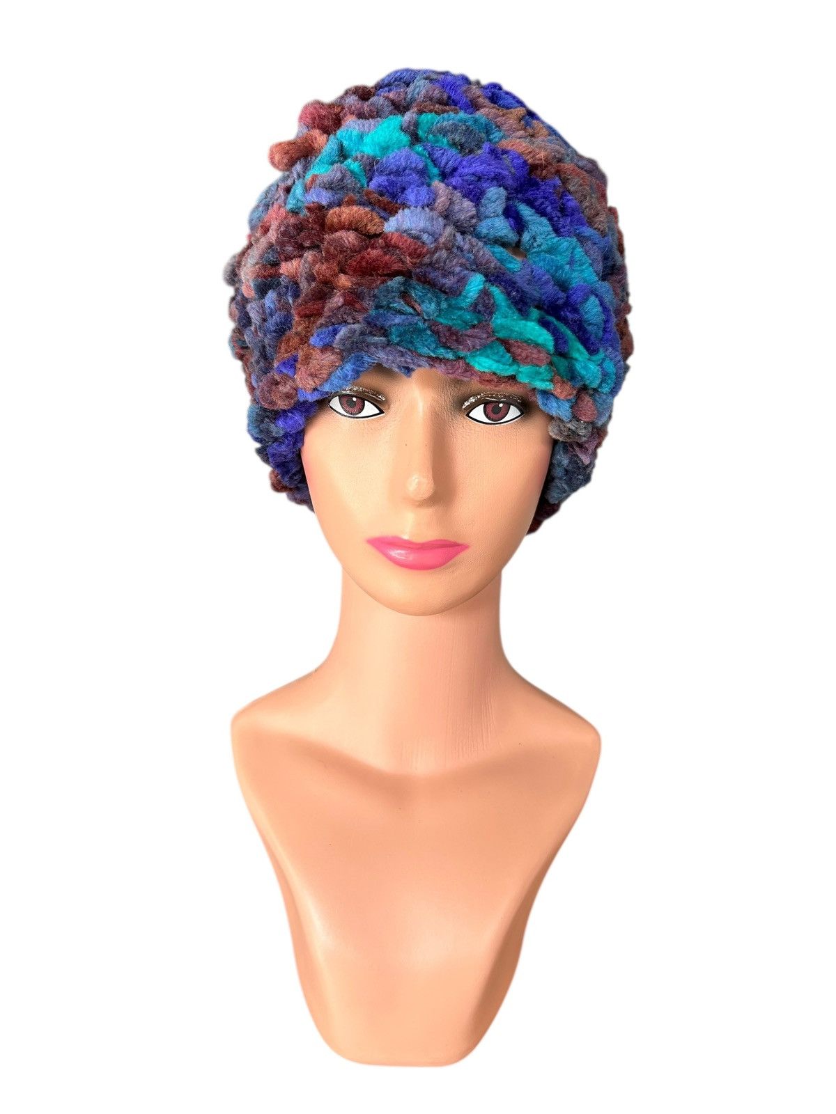 Kapital Crochet Knitted Handmade big Beanie Hats Size ONE SIZE - 2 Thumbnail