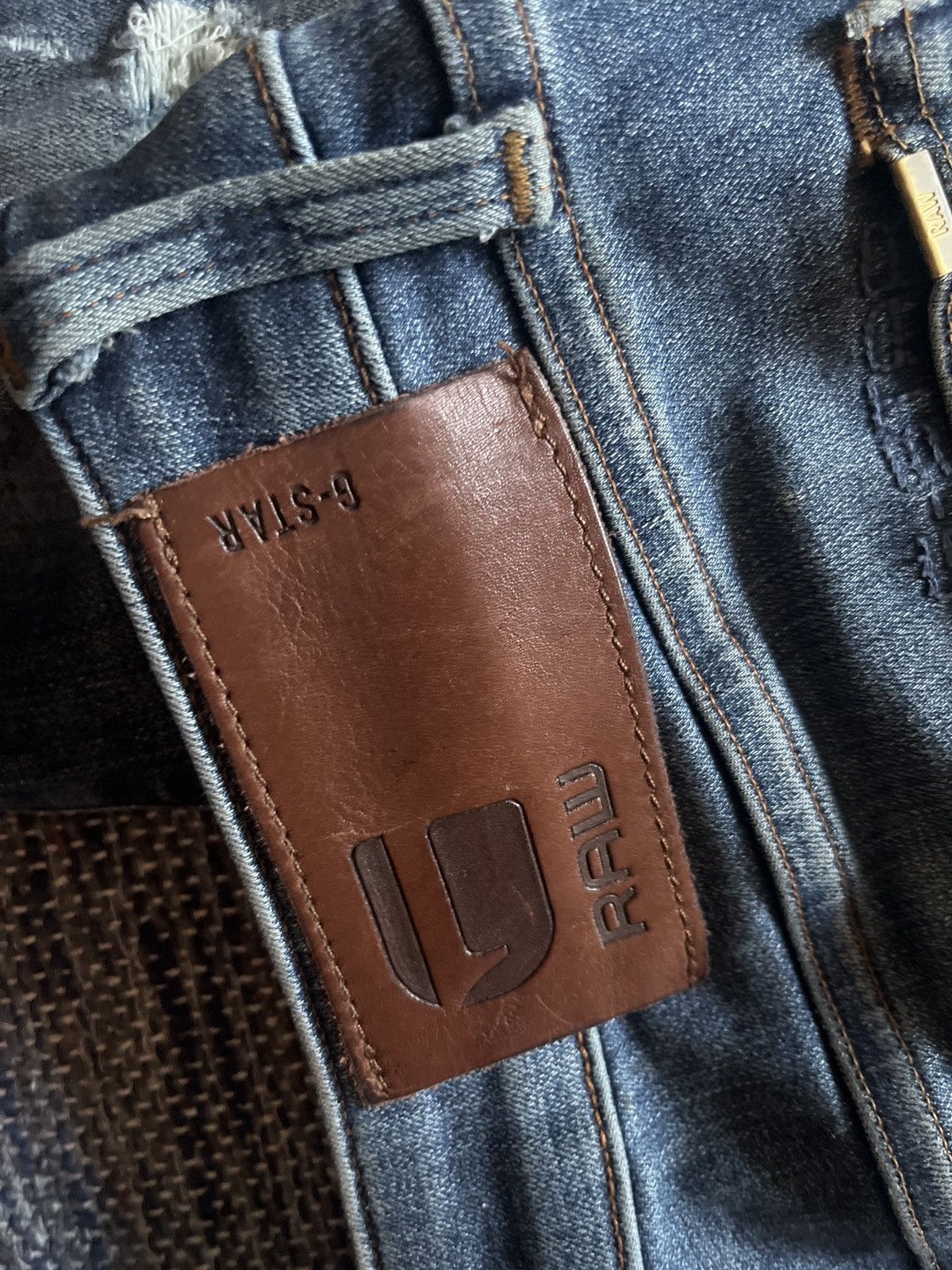 G-Star G-Star Raw Slim Restored Denim Jeans Size US 32 / EU 48 - 6 Thumbnail