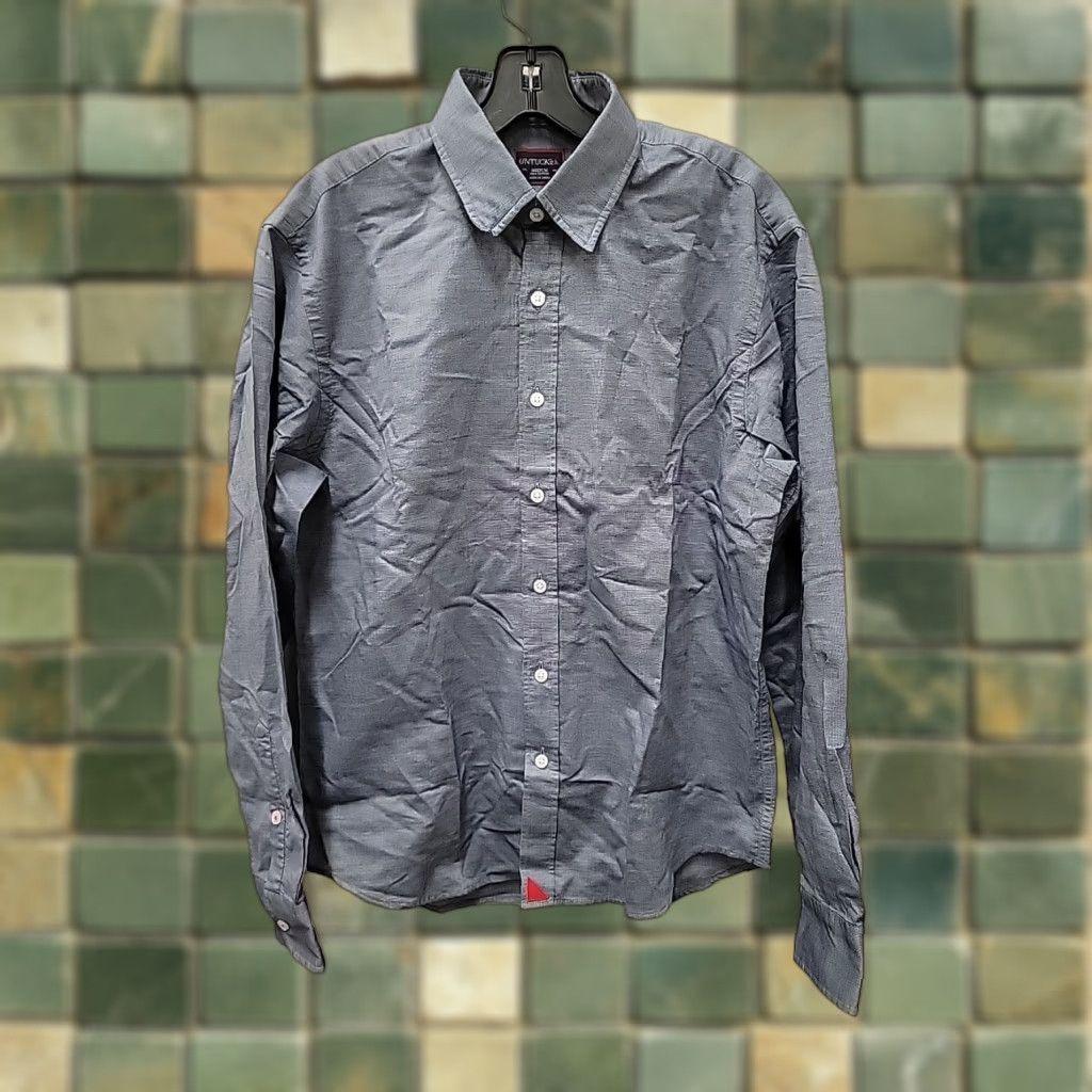 UNTUCKit UNTUCKit Shirt Mens M Gray Long Sleeve Button-Up Size US M / EU 48-50 / 2 - 1 Thumbnail