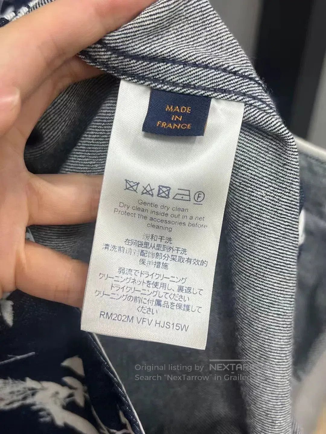 Louis Vuitton lv floral baseball shirt in navy blue. Size US S / EU 44-46 / 1 - 4 Thumbnail