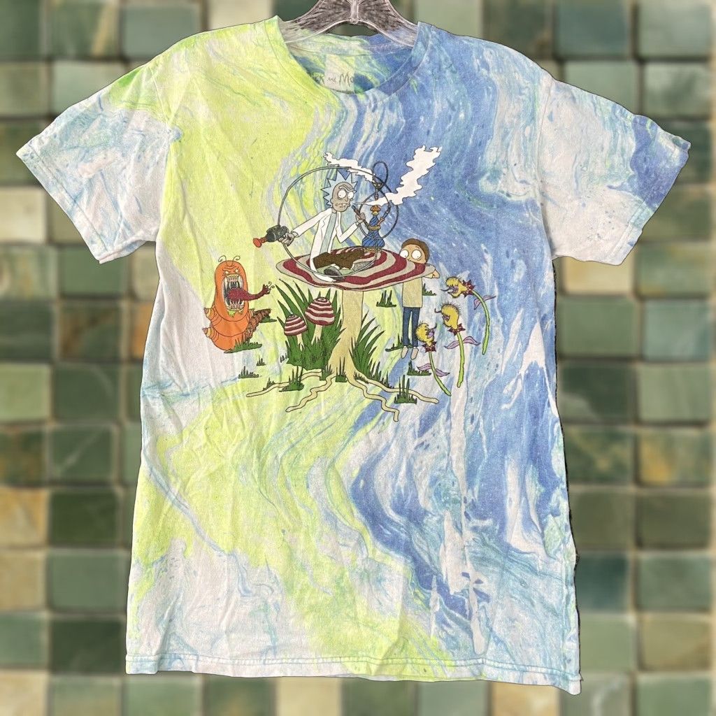 Ripple Junction Ripple Junction Rick And Marty Adult Swim Tie Dye T-Shirt Multicolor Small Mens Size US S / EU 44-46 / 1 - 1 Thumbnail