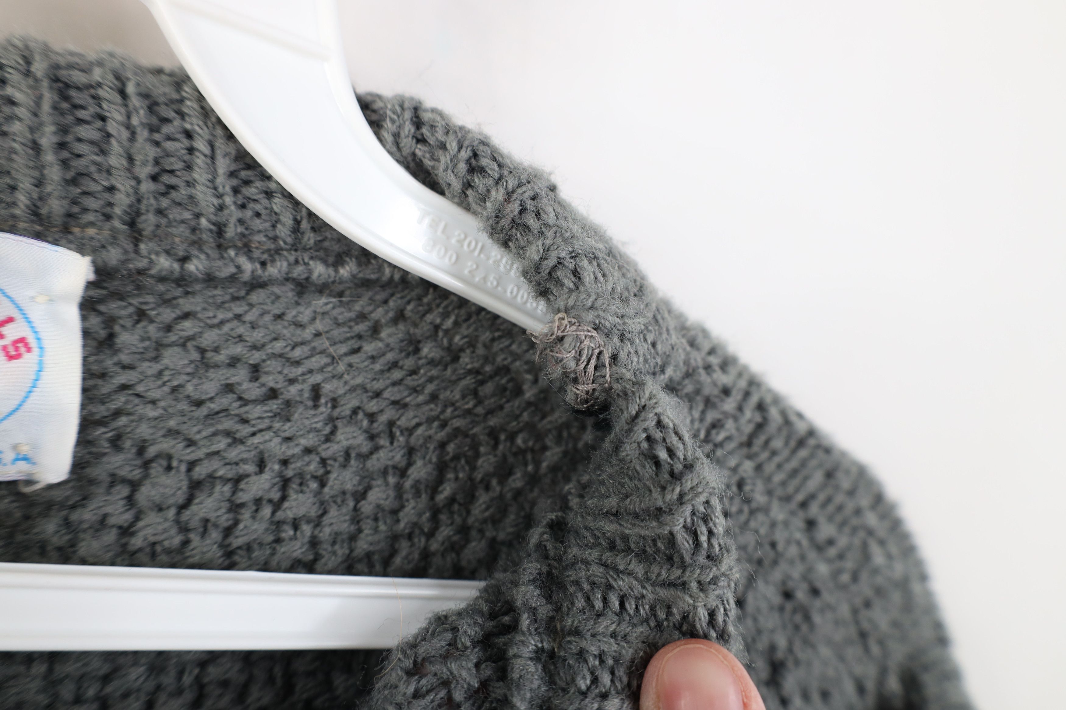 Vintage Vintage 90s Streetwear Ribbed Knit Crewneck Sweater Gray USA Size XL / US 12-14 / IT 48-50 - 4 Thumbnail