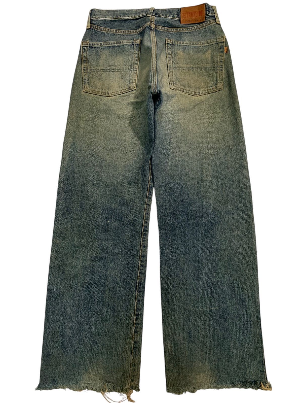 Kapital VINTAGE EDWIN 505X SELVEDGE BAGGY RUSTY DISTRESSED DENIM Size US 29 - 4 Thumbnail