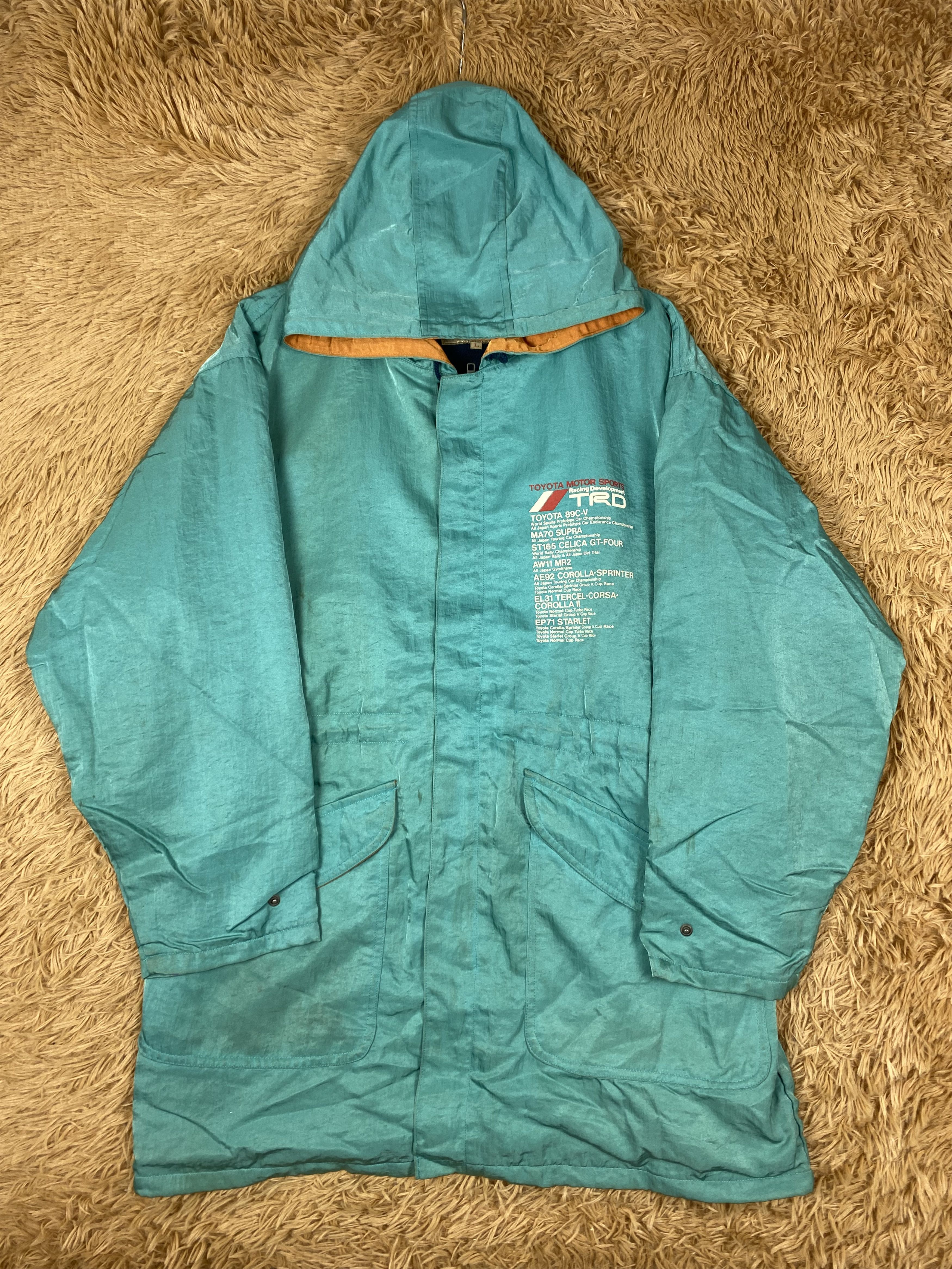 Japanese Brand Vintage Toyota Racing Development TRD Long Jacket DJ0948 Size US L / EU 52-54 / 3 - 4 Thumbnail