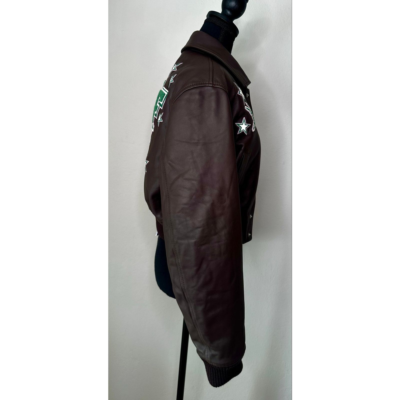 Off-White Off-White Virgil Abloh Trap House Crop Leather Varsity IT 40 Size S / US 4 / IT 40 - 6 Thumbnail
