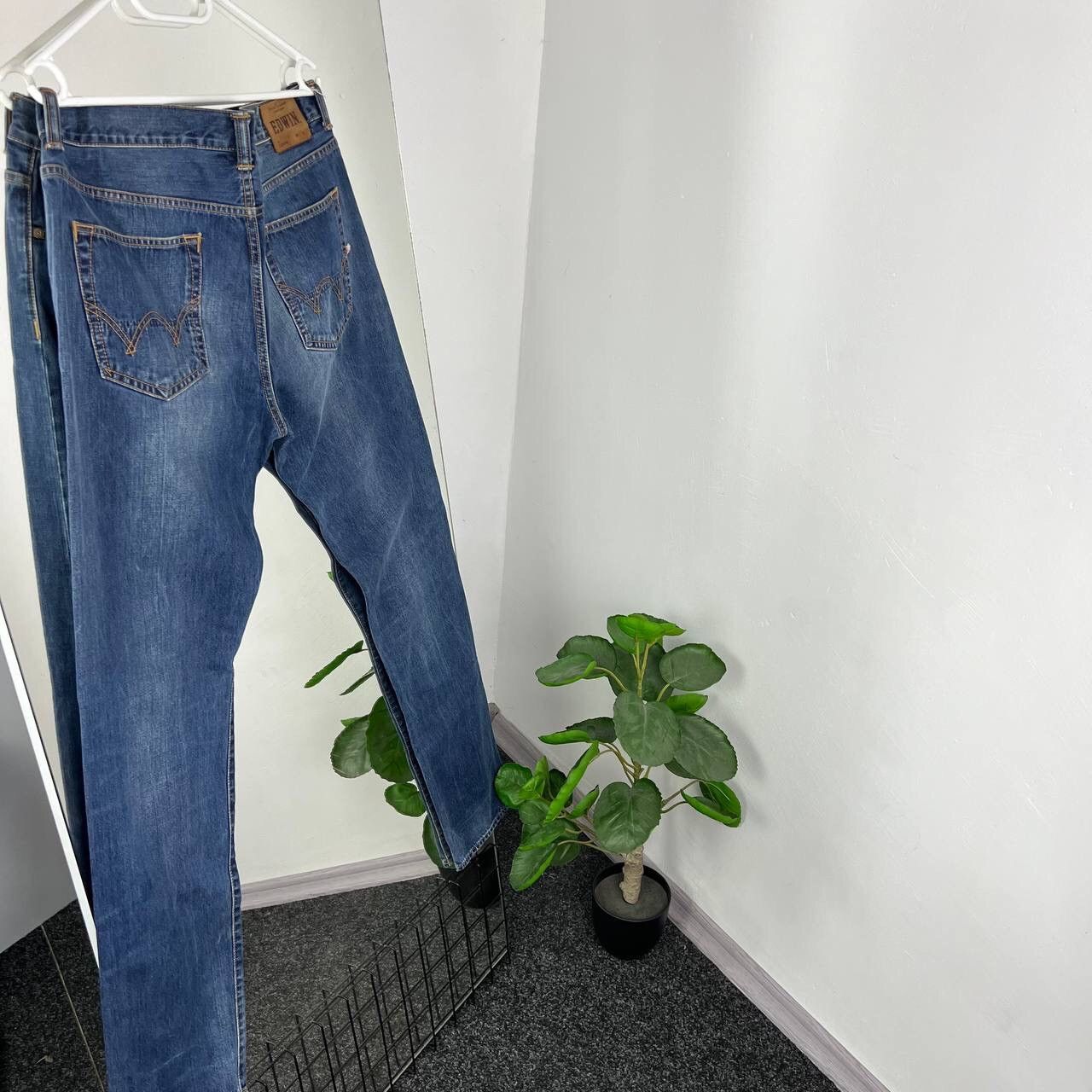 Edwin Vintage Edwin Denim Slim Navy Blue Jeans Y2k Size US 34 / EU 50 - 1 Thumbnail