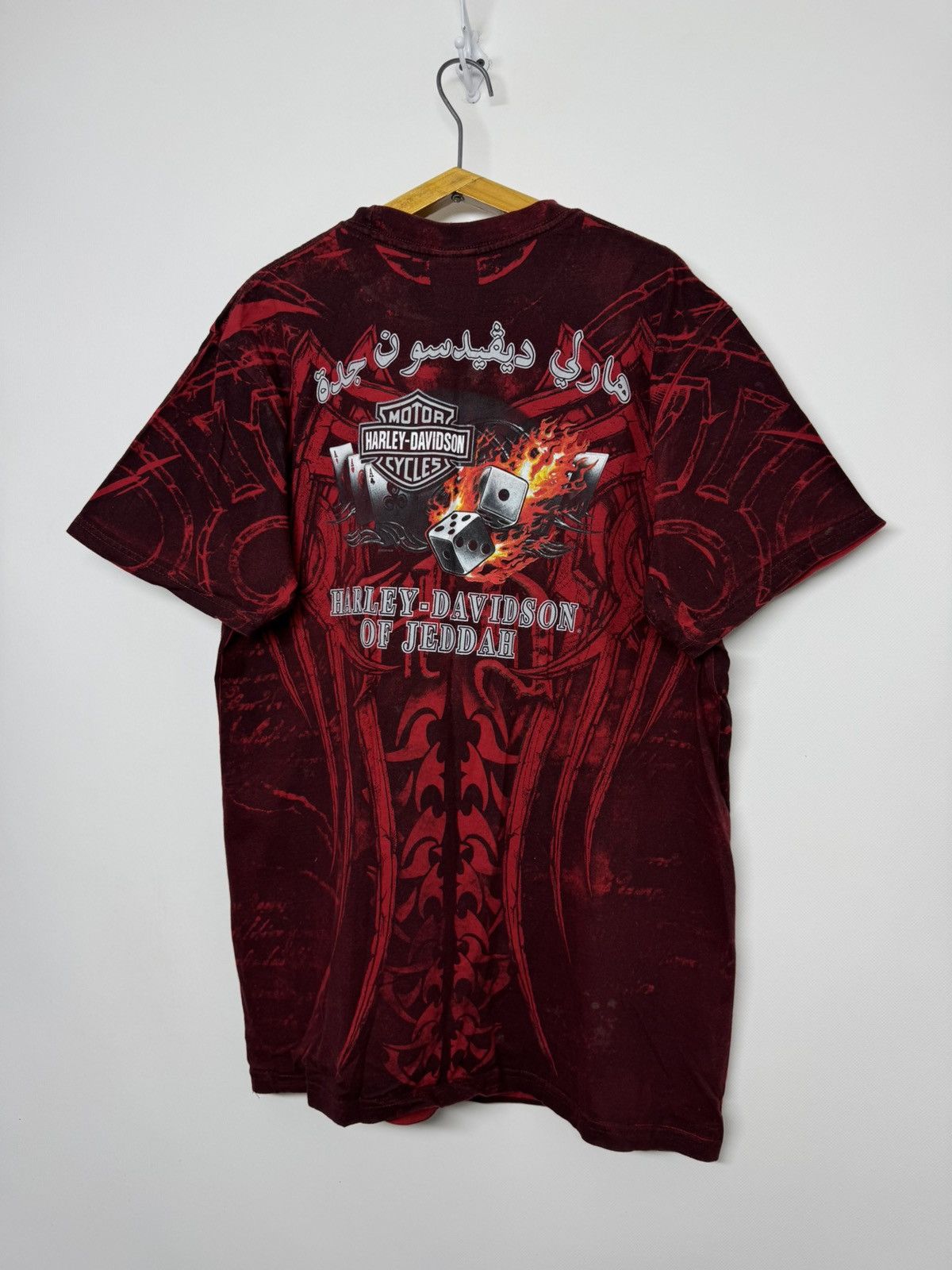 Harley Davidson Sickest Vintage Y2k Rare Harley Davidson All Print T-Shirt Size US L / EU 52-54 / 3 - 12 Thumbnail