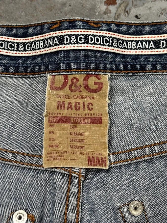 Dolce & Gabbana 2000s Dolce & Gabbana Distressed Blue Slim Denim Jeans Size US 30 / EU 46 - 8 Thumbnail