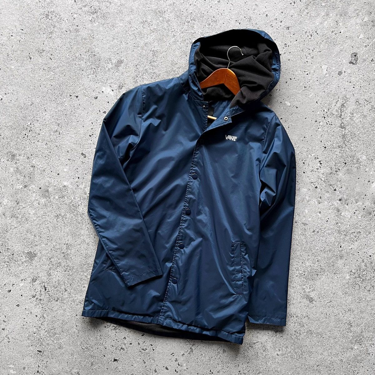 Designer × Vans Vans Mens Blue Turnstall Parka Jacket Big Print Snap Closure Size US S / EU 44-46 / 1 - 4 Thumbnail