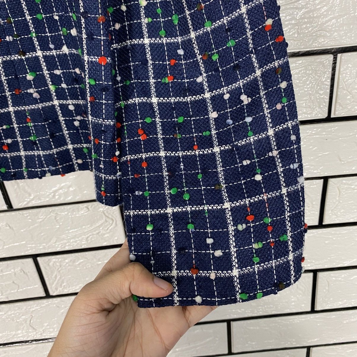 Pierre Cardin 📌Vintage Tweed Jacket Button Pierre Cardin Size M / US 6-8 / IT 42-44 - 16 Thumbnail