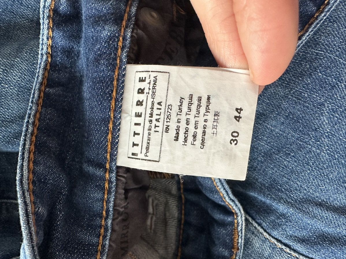 John Galliano Galliano Gazette Print Drop Crotch Denim Pants Size US 30 / EU 46 - 6 Thumbnail
