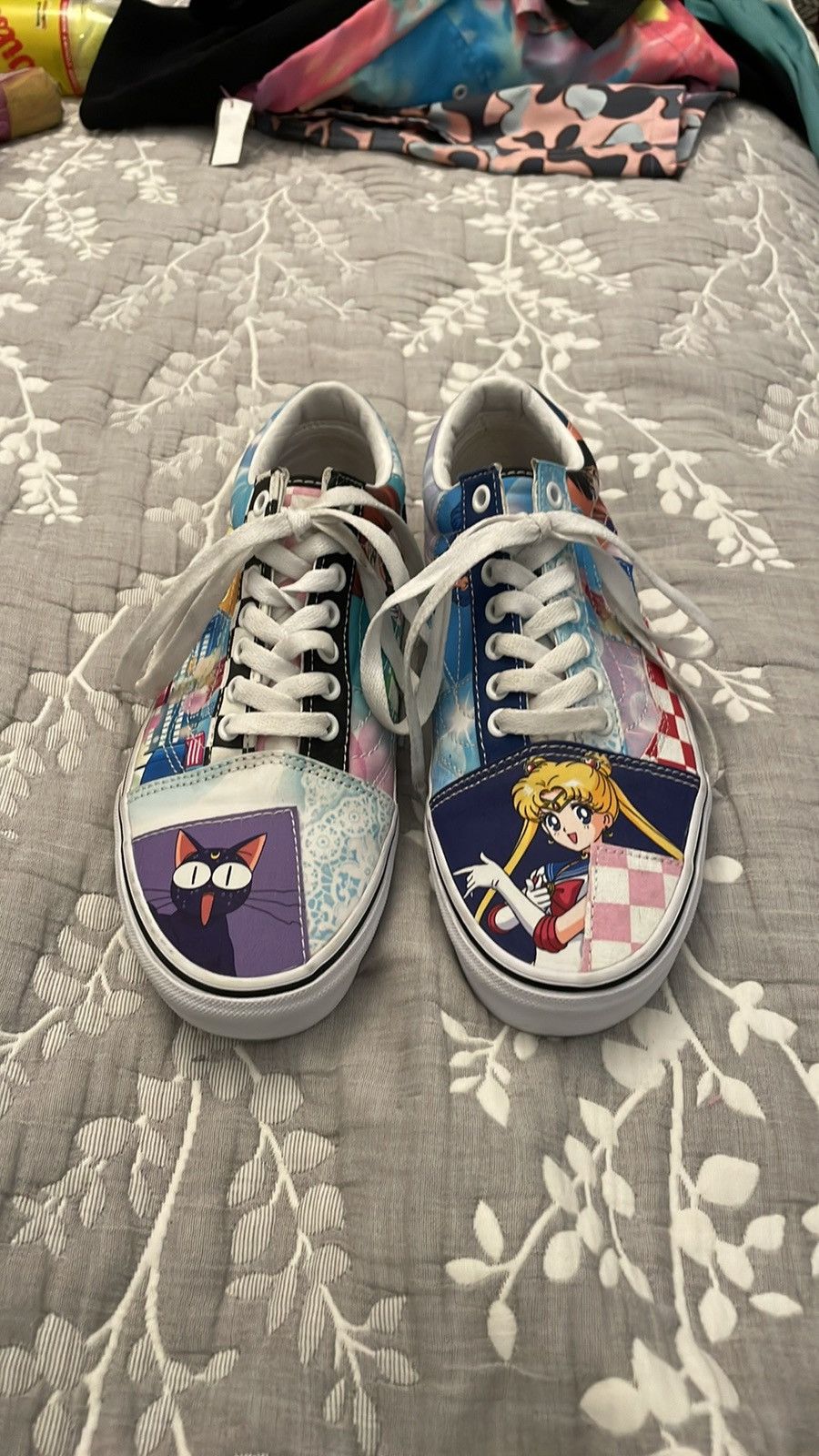 Vans EUC Vans x Sailor Moon Old Skool Skate Shoe Patchwork Sz 7.5 Size US 7.5 / EU 40-41 - 1 Thumbnail