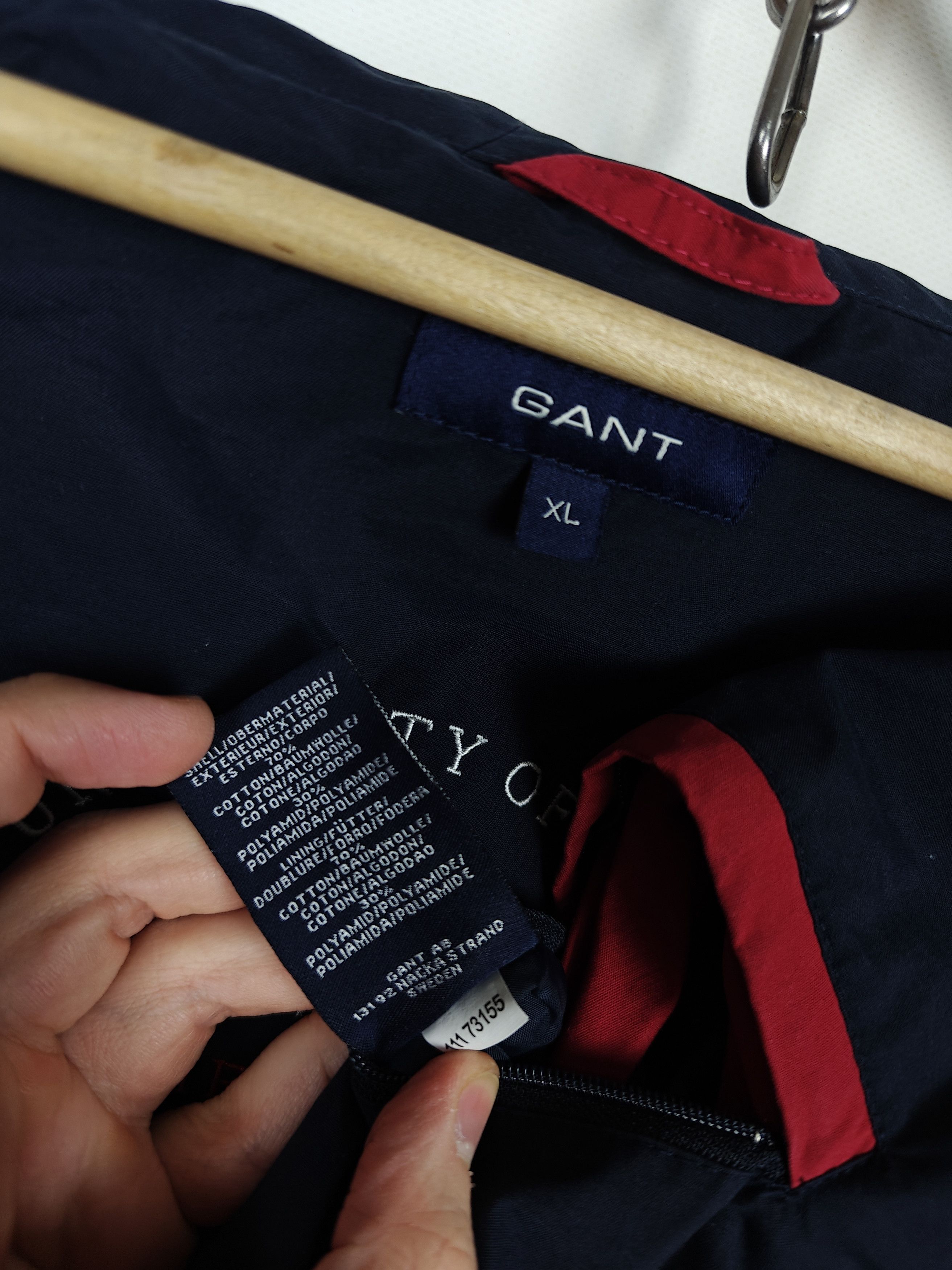 Gant Gant Zip Jacket The Gant Classic Hooded Blue size XL Size US XL / EU 56 / 4 - 10 Thumbnail