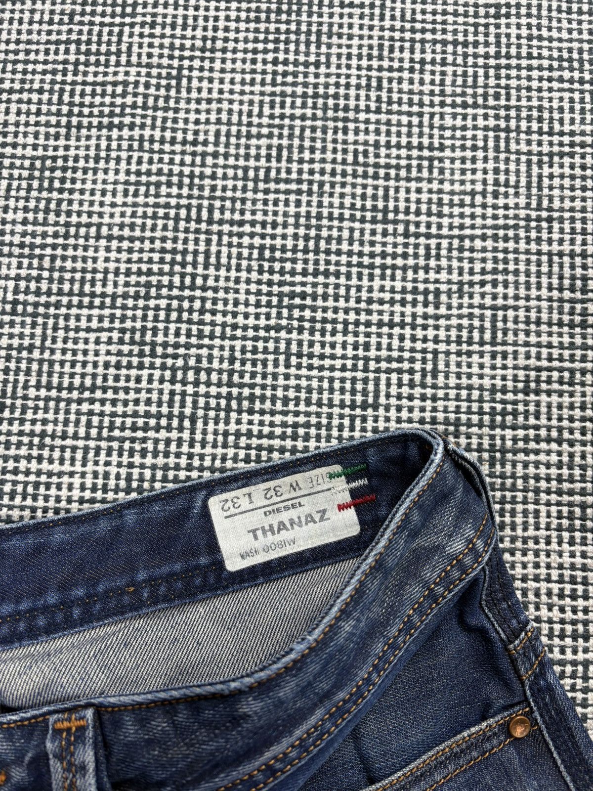 Diesel diesel thanaz washed straight jeans y2k vintage japanese Size US 34 / EU 50 - 4 Thumbnail