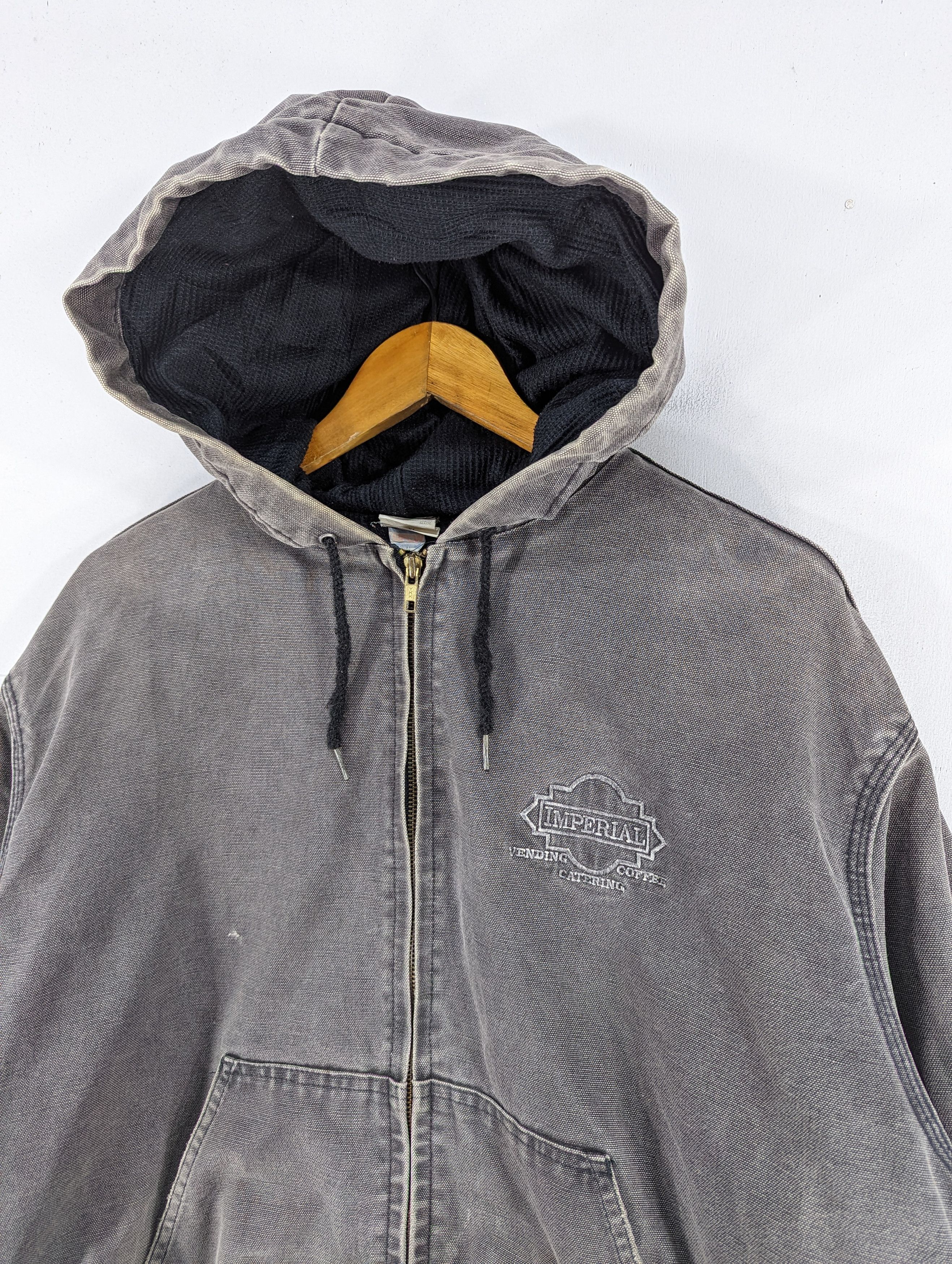Vintage Vintage Union Line Duck Canvas Distressed Jacket Hooded Size US XL / EU 56 / 4 - 4 Thumbnail
