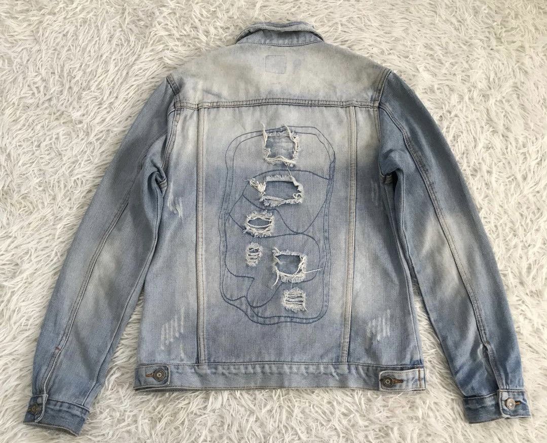 Japanese Brand Jeans Fashion Philosophy Distress Denim Jacket Size US L / EU 52-54 / 3 - 2 Thumbnail
