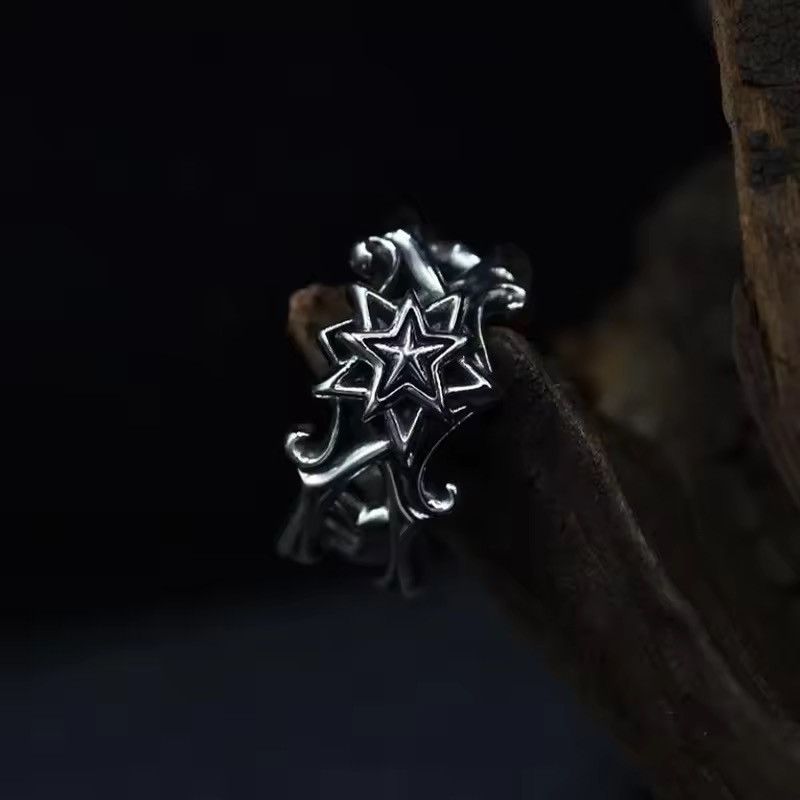 Jewelry Star Ring - Cybercore Minimalist Adjustable Ring Size ONE SIZE - 3 Thumbnail