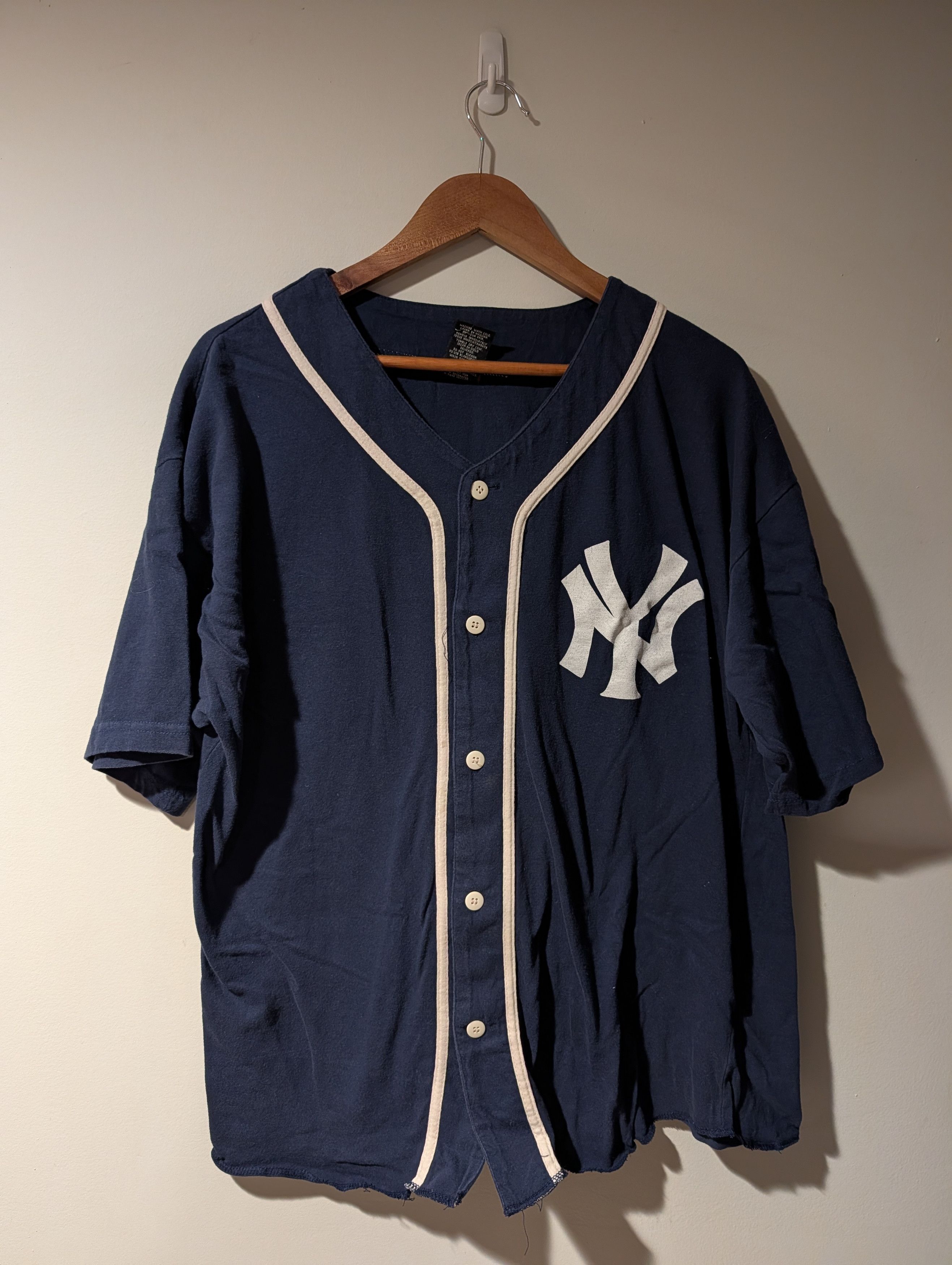 MLB Vintage 90s New York Yankees MLB Baseball Jersey Size US L / EU 52-54 / 3 - 1 Thumbnail